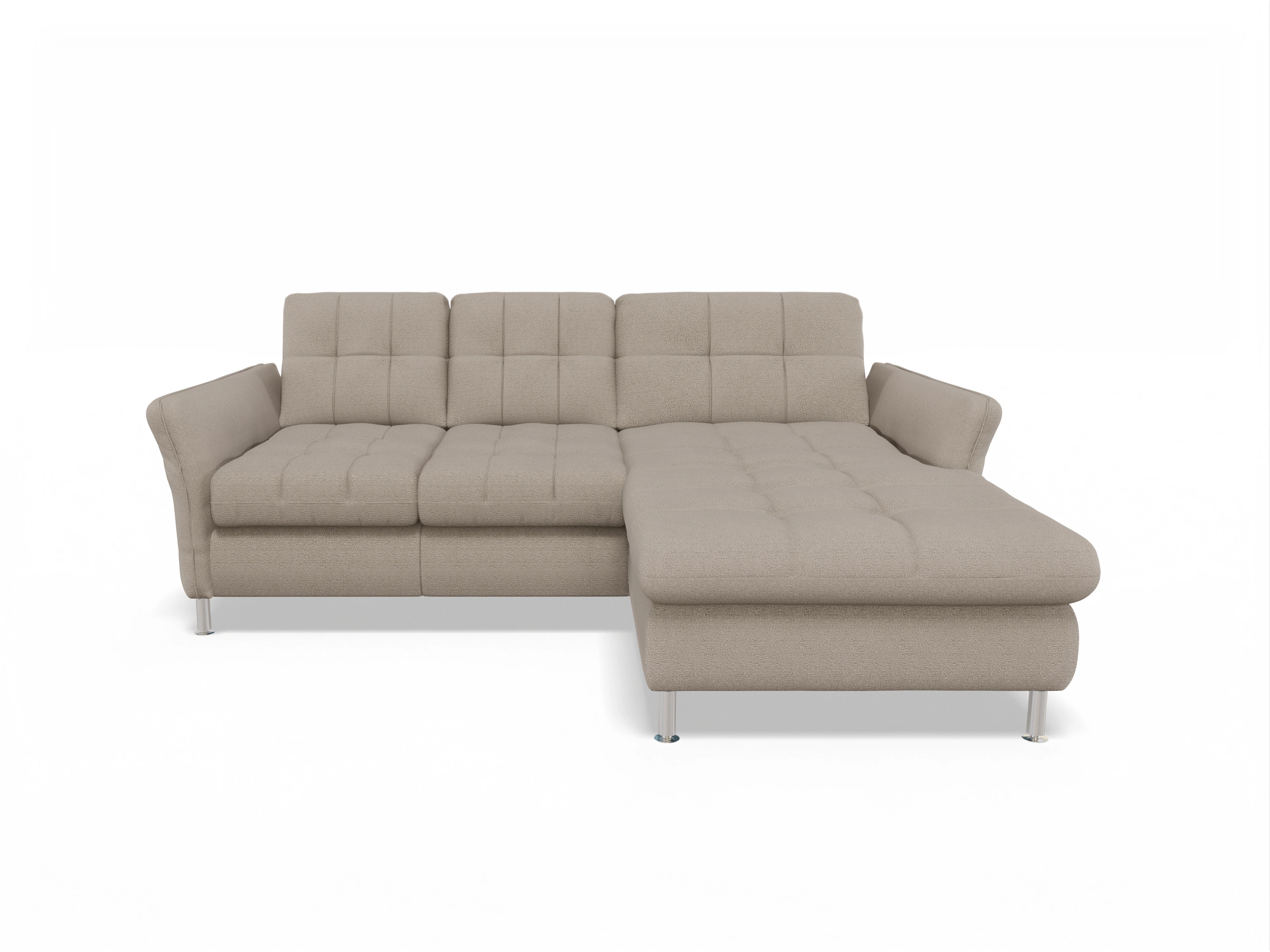 Ansicht des Produktes SC Smart 1064 Ecksofa rechts Abschluss offen in Stoff Beige