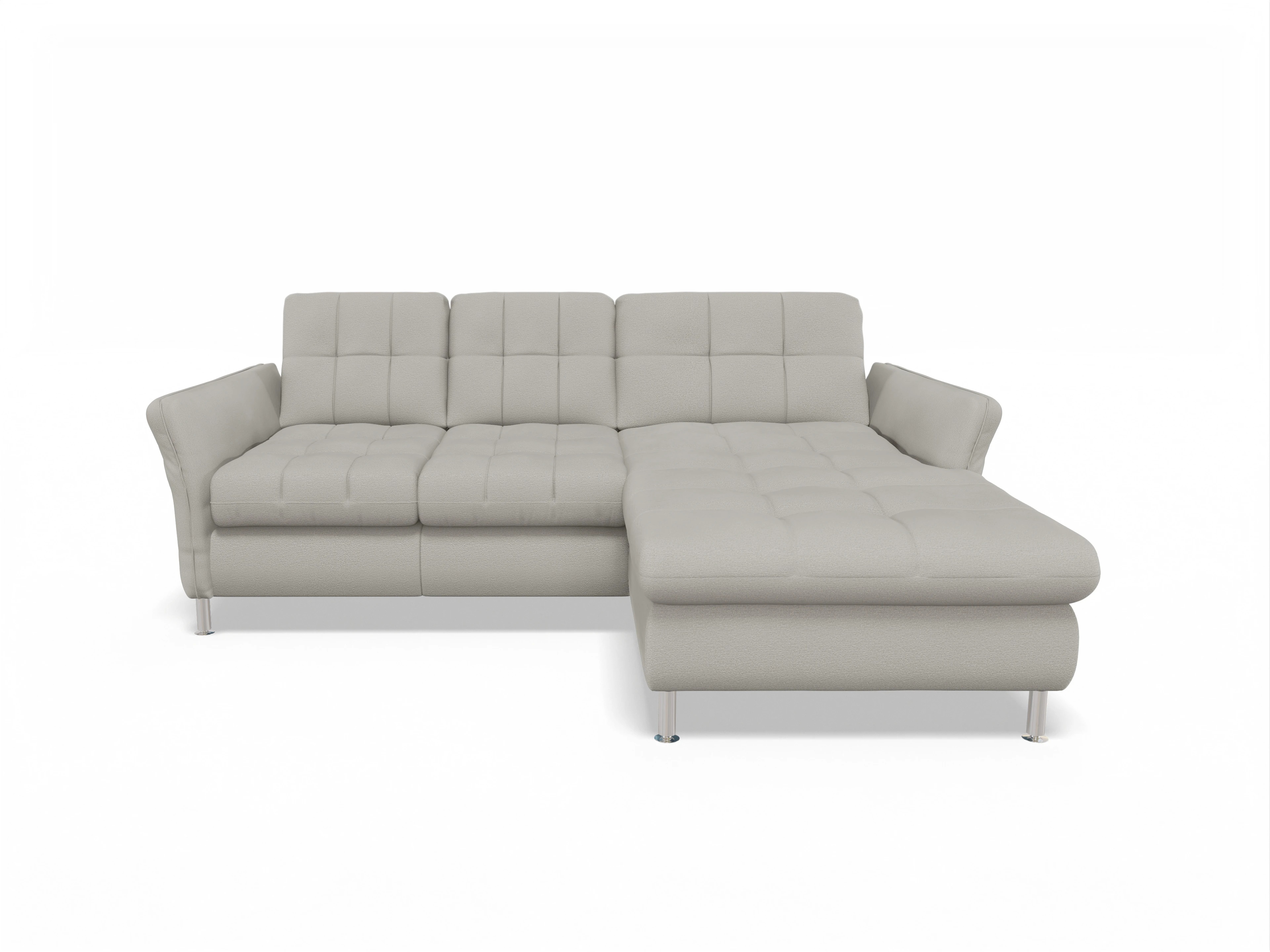 Ansicht des Produktes SC Smart 1064 Ecksofa rechts Abschluss offen in Stoff Grau