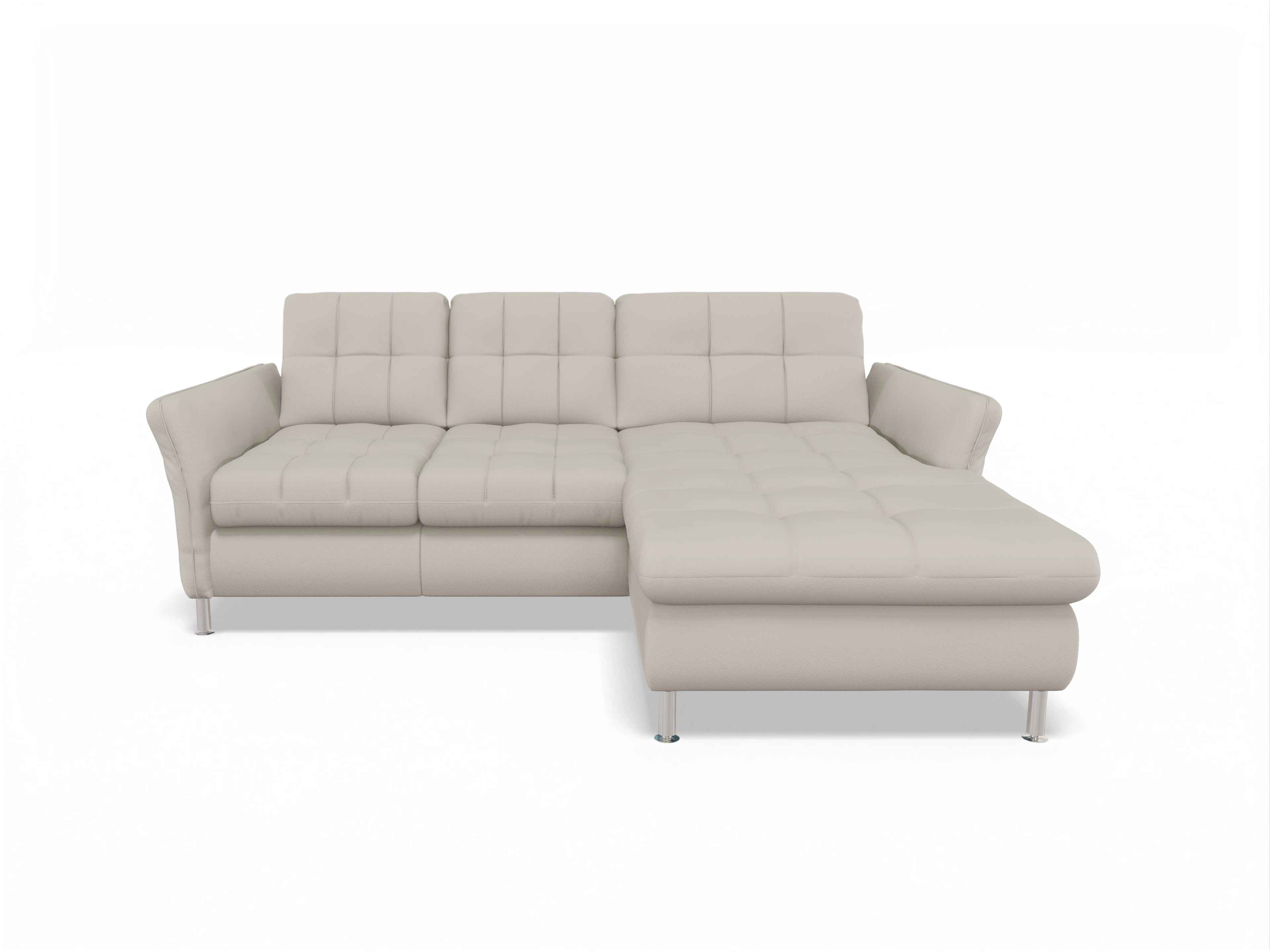 Ansicht des Produktes SC Smart 1064 Ecksofa rechts Abschluss offen in Stoff Beige