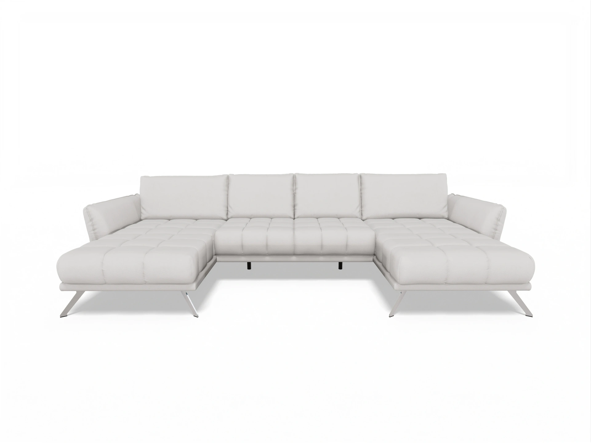 Ansicht des Produktes SC Smart 1065 Wohnlandschaft offen beidseitig in Stoff Grau