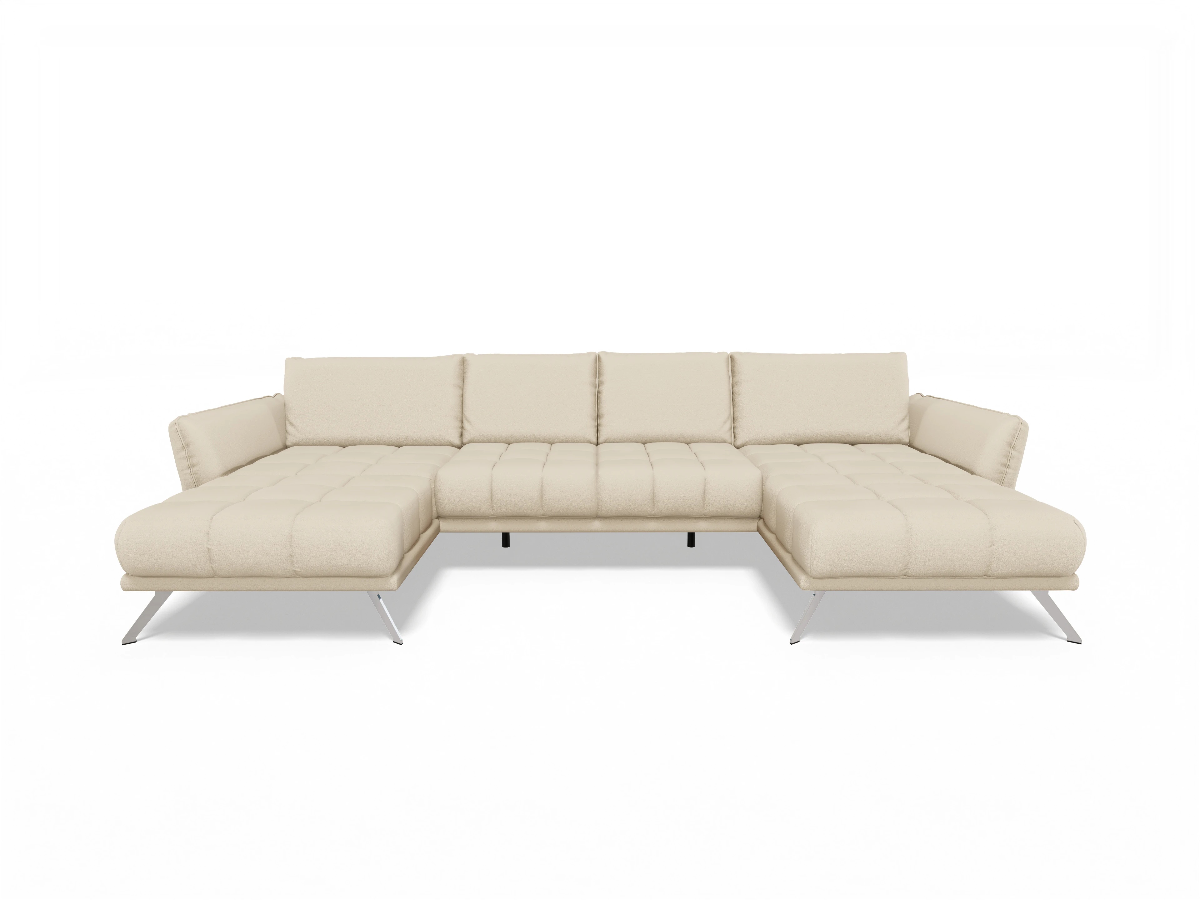 Ansicht des Produktes SC Smart 1065 Wohnlandschaft offen beidseitig in Stoff Beige