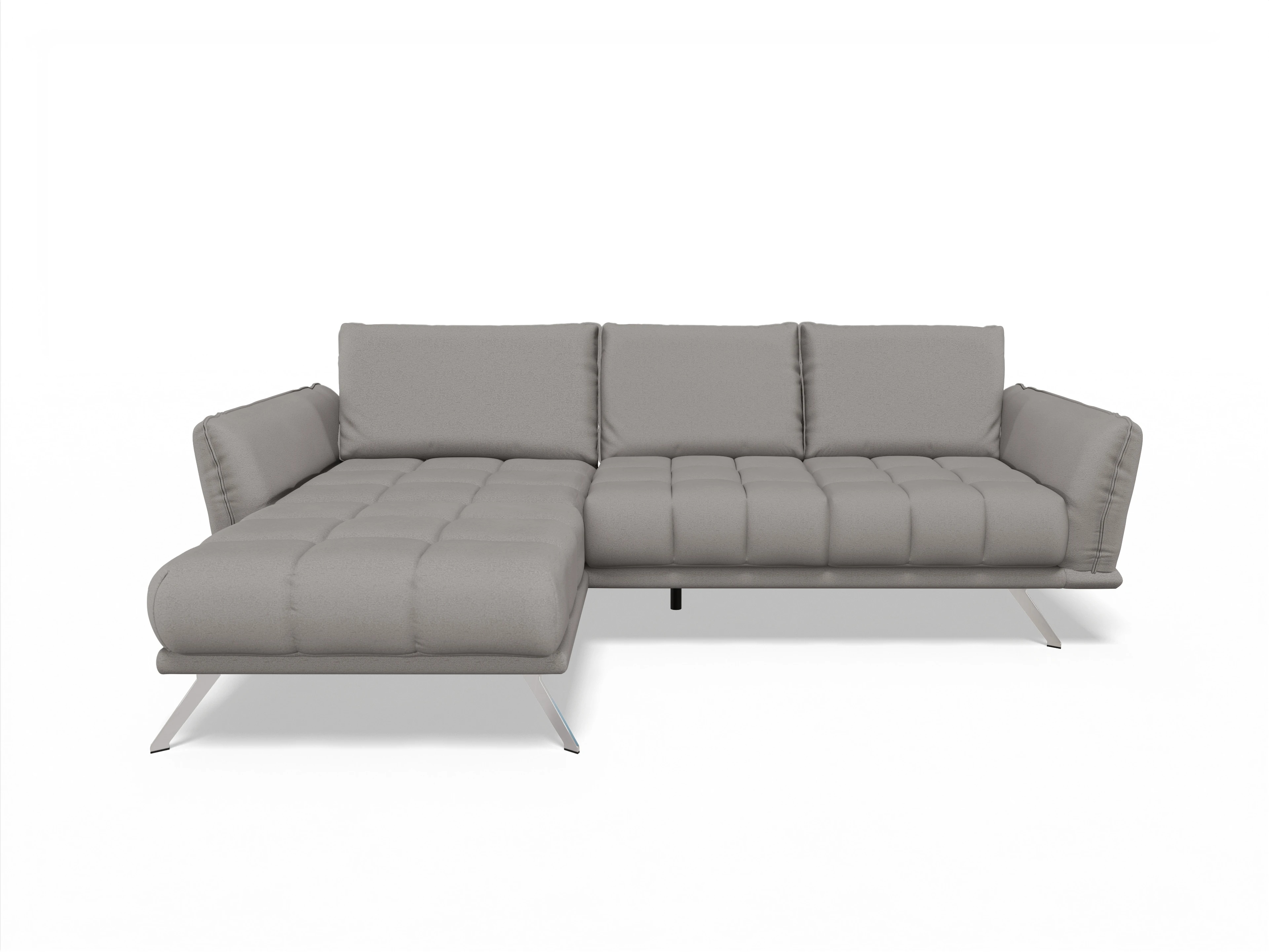 Sitz Concept smart 1065 Canapé Medium L Ansicht des Produktes SC Smart 1065 Ecksofa links Abschluss offen in Stoff Grau