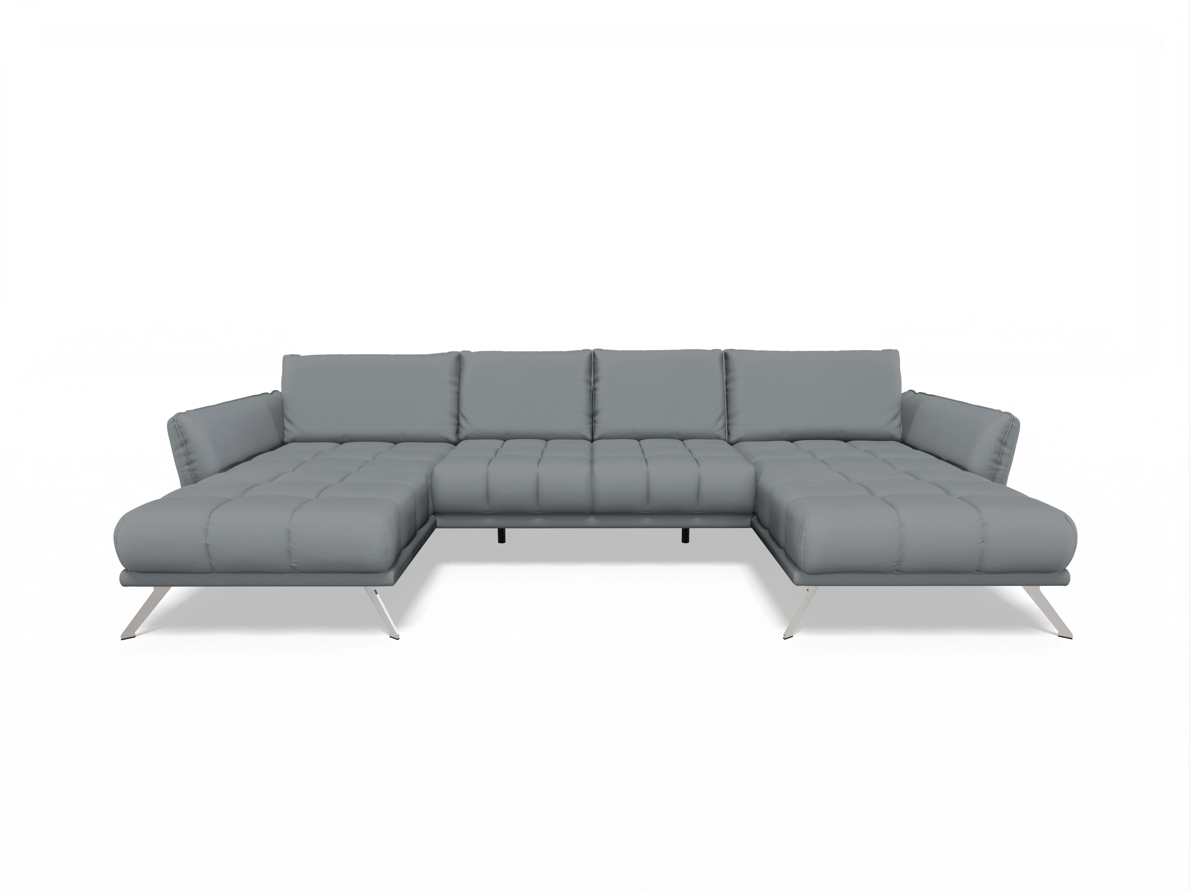 Ansicht des Produktes SC Smart 1065 Wohnlandschaft offen beidseitig in Stoff Grau