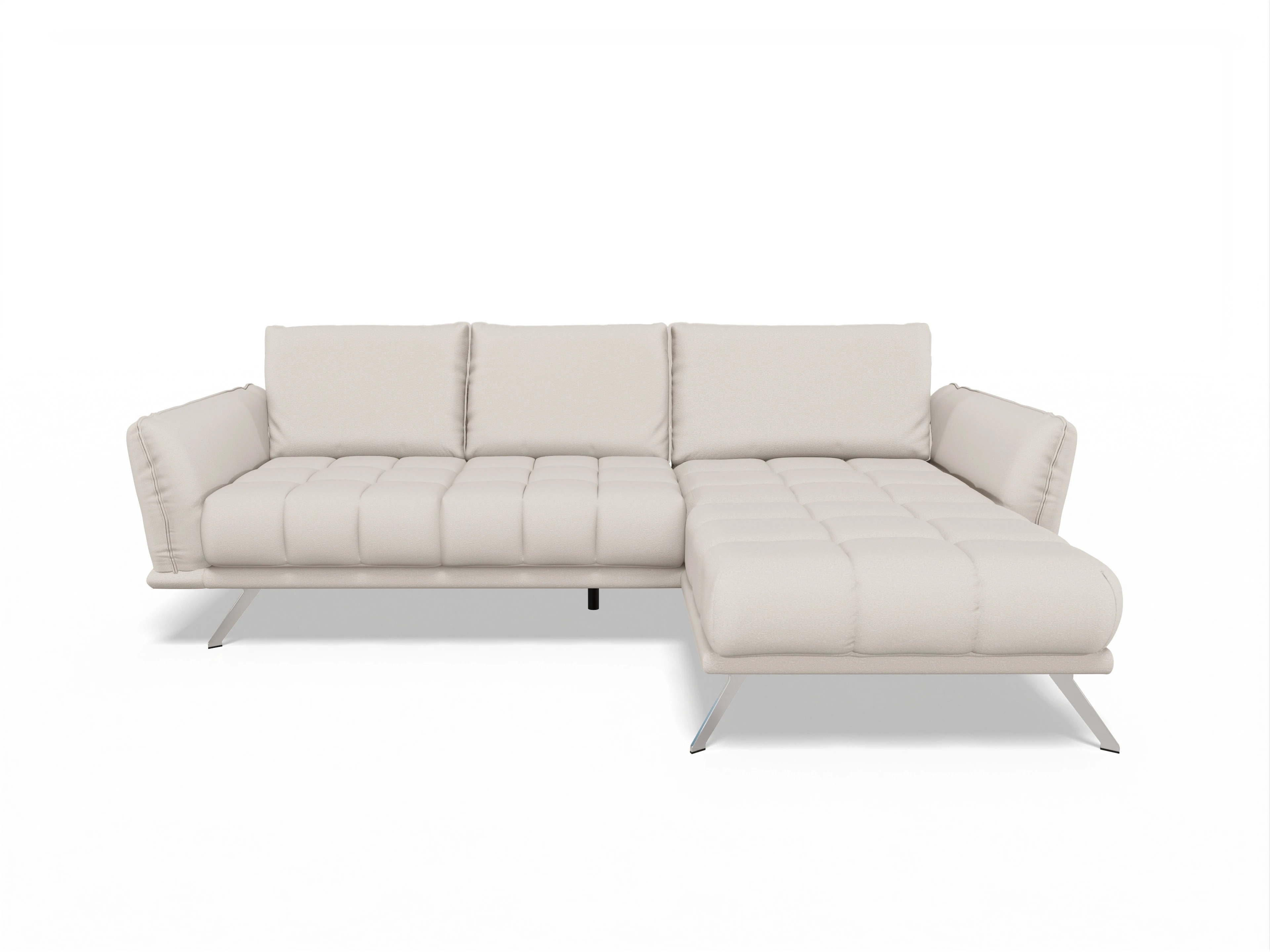 Ansicht des Produktes SC Smart 1065 Ecksofa rechts Abschluss offen in Stoff Beige