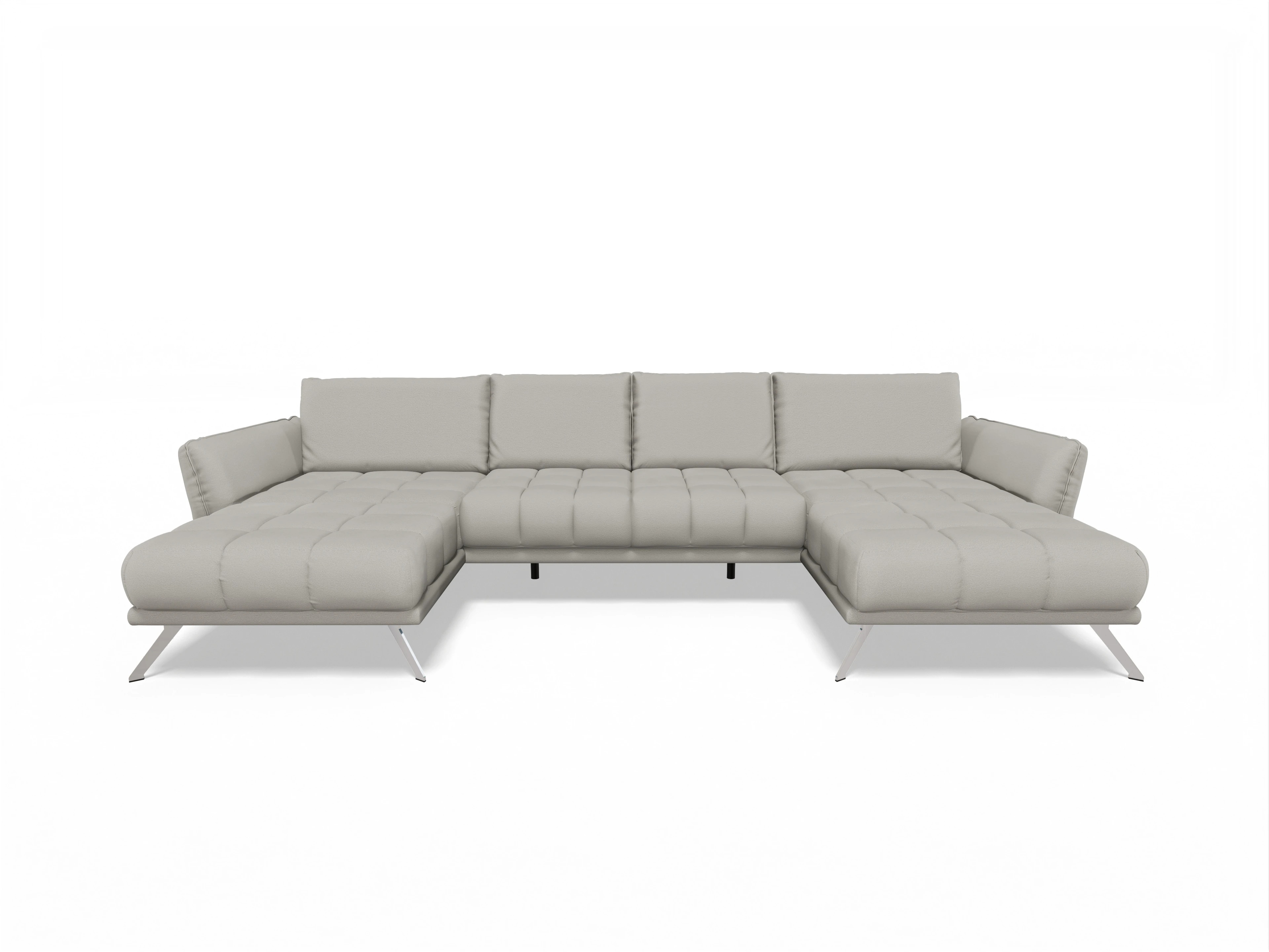 Ansicht des Produktes SC Smart 1065 Wohnlandschaft offen beidseitig in Stoff Grau