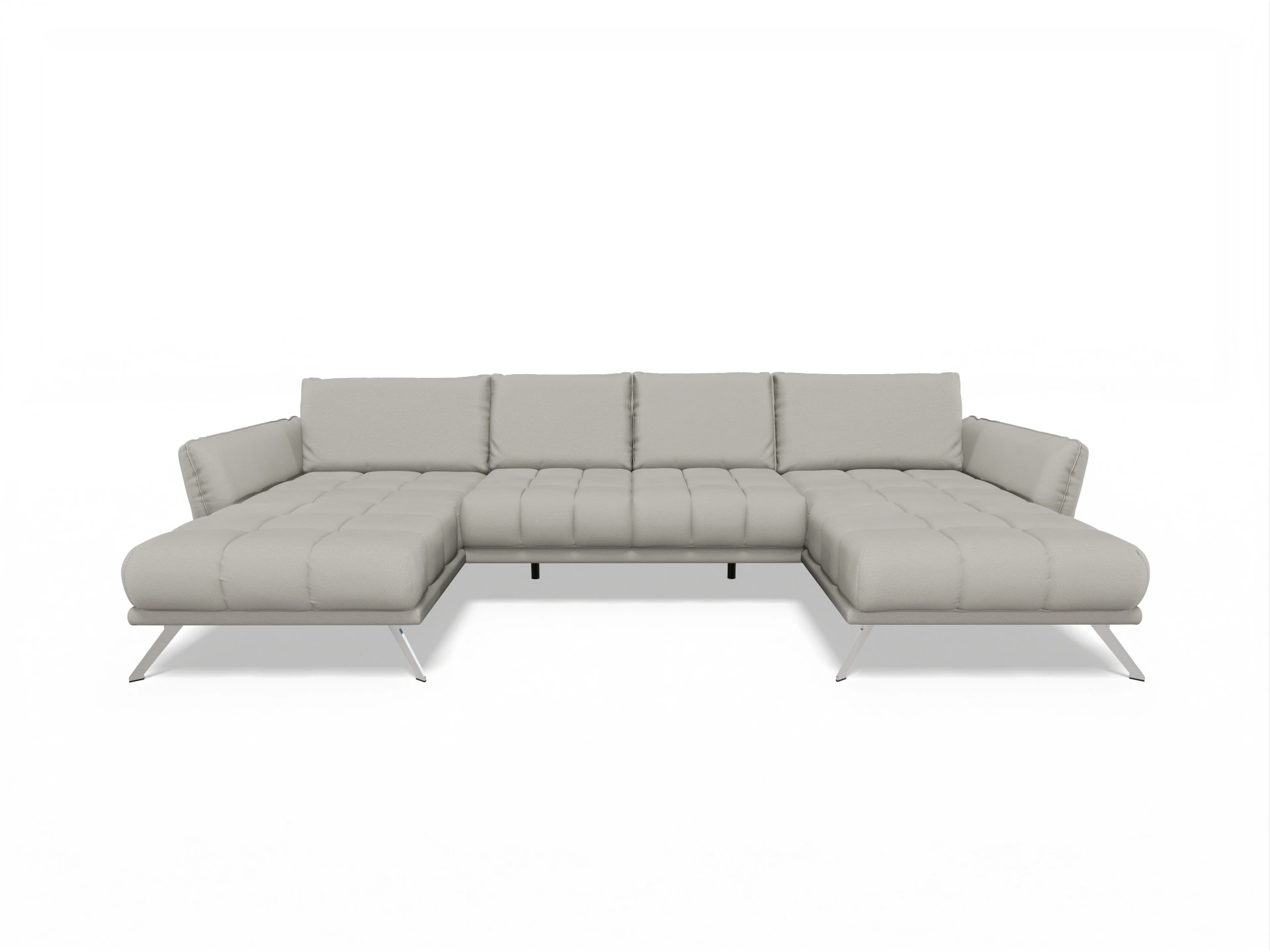 Ansicht des Produktes SC Smart 1065 Wohnlandschaft offen beidseitig in Stoff Grau