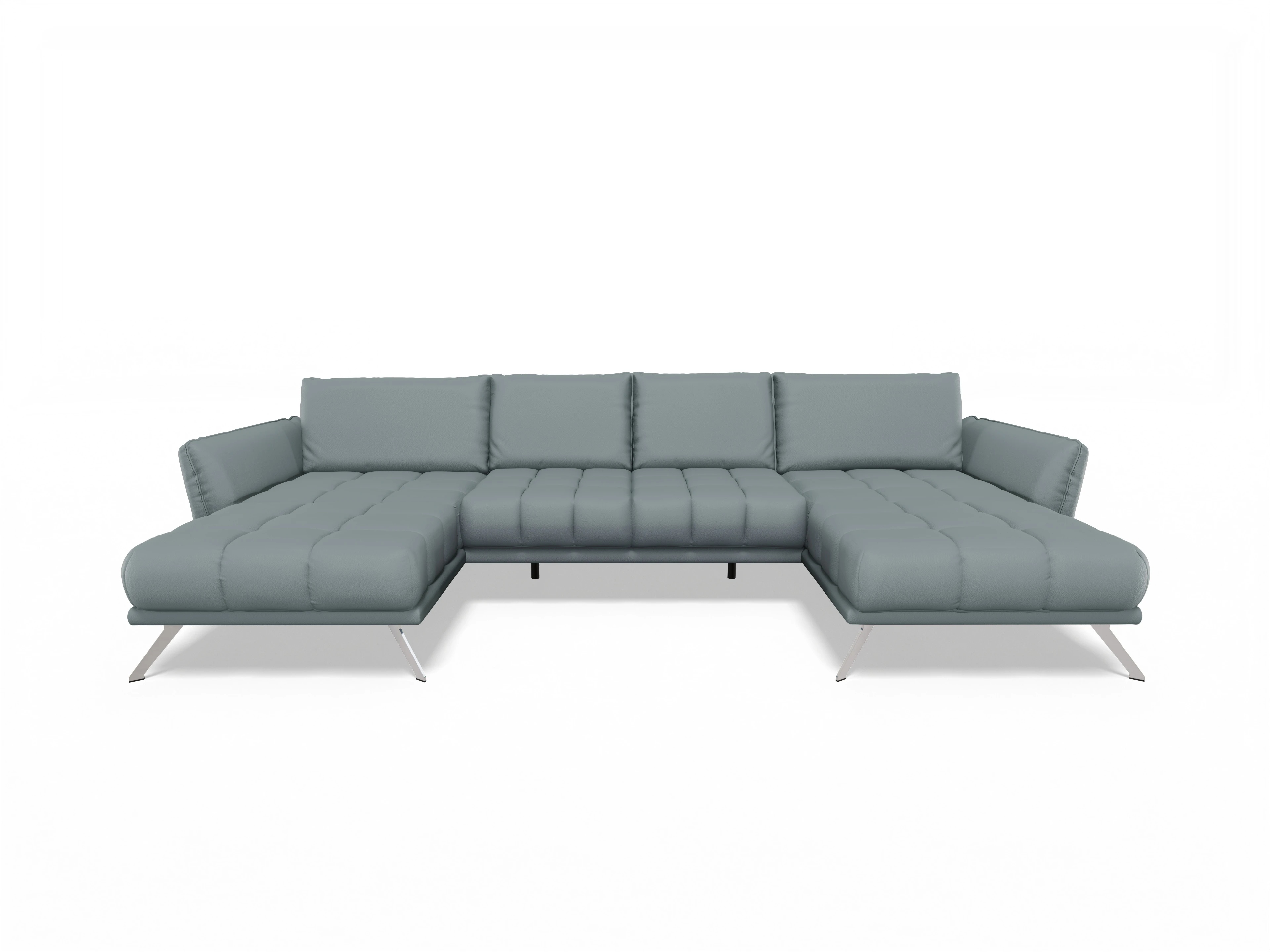 Ansicht des Produktes SC Smart 1065 Wohnlandschaft offen beidseitig in Stoff Grau