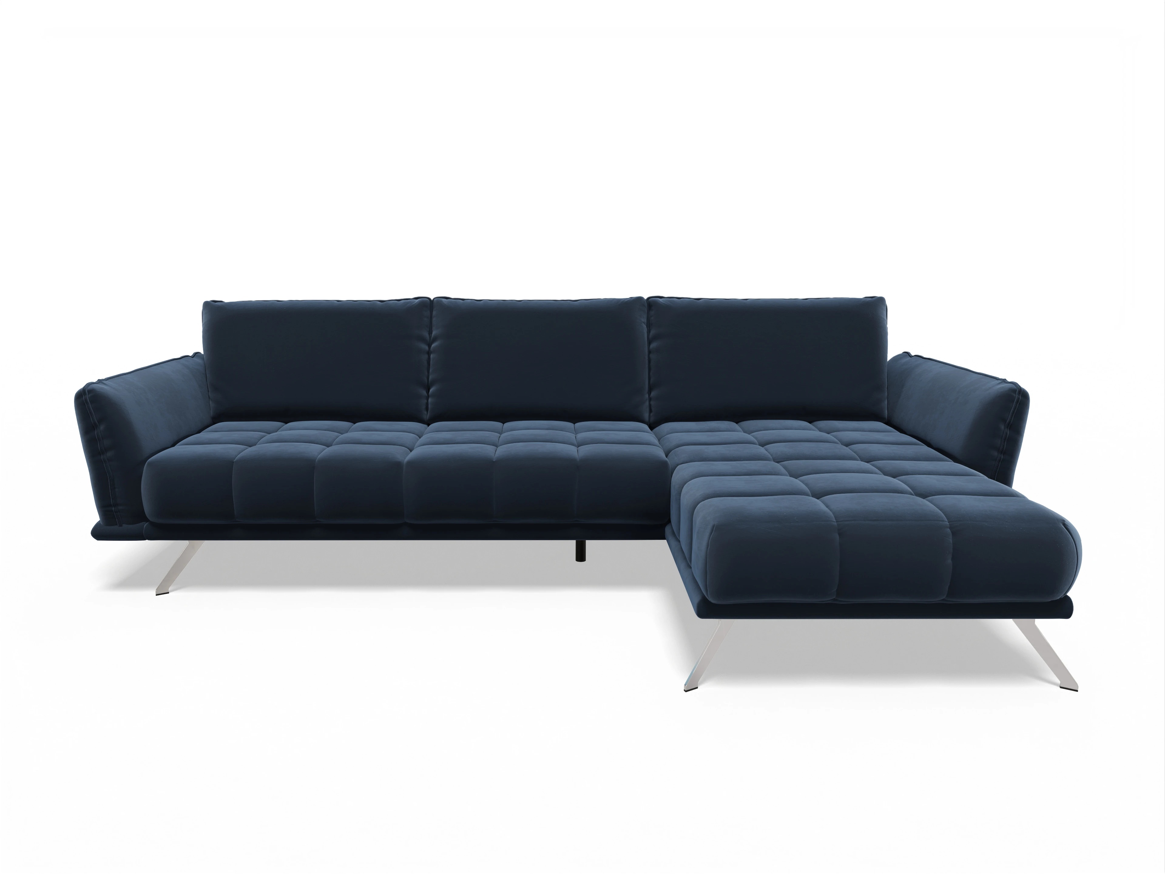 Ansicht des Produktes SC Smart 1065 Ecksofa rechts Abschluss offen in Stoff Blau