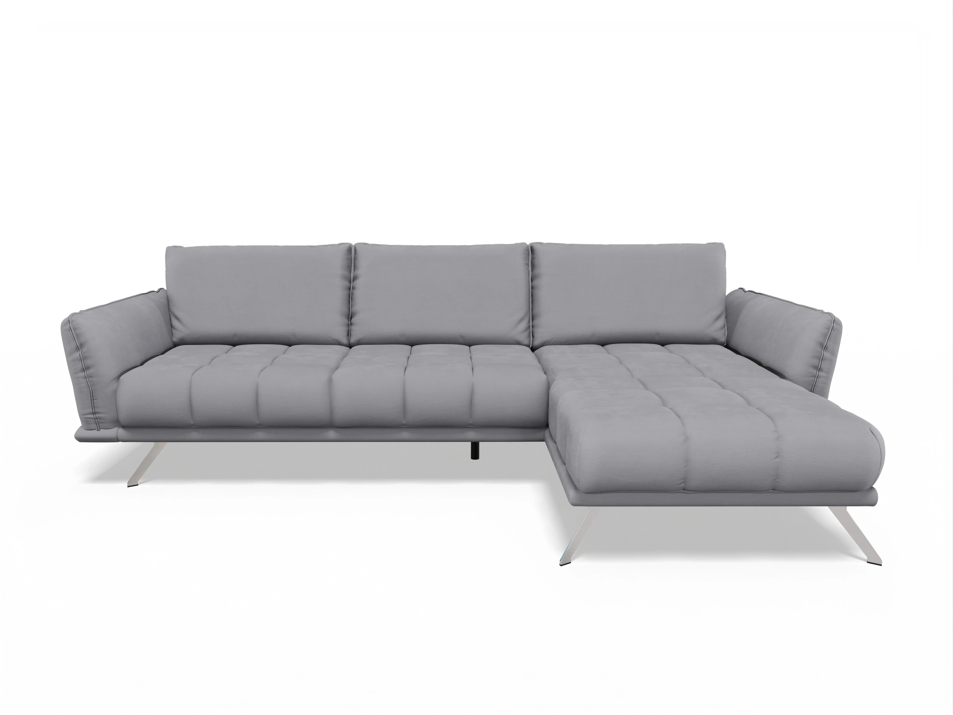 Ansicht des Produktes SC Smart 1065 Ecksofa rechts Abschluss offen in Stoff Grau