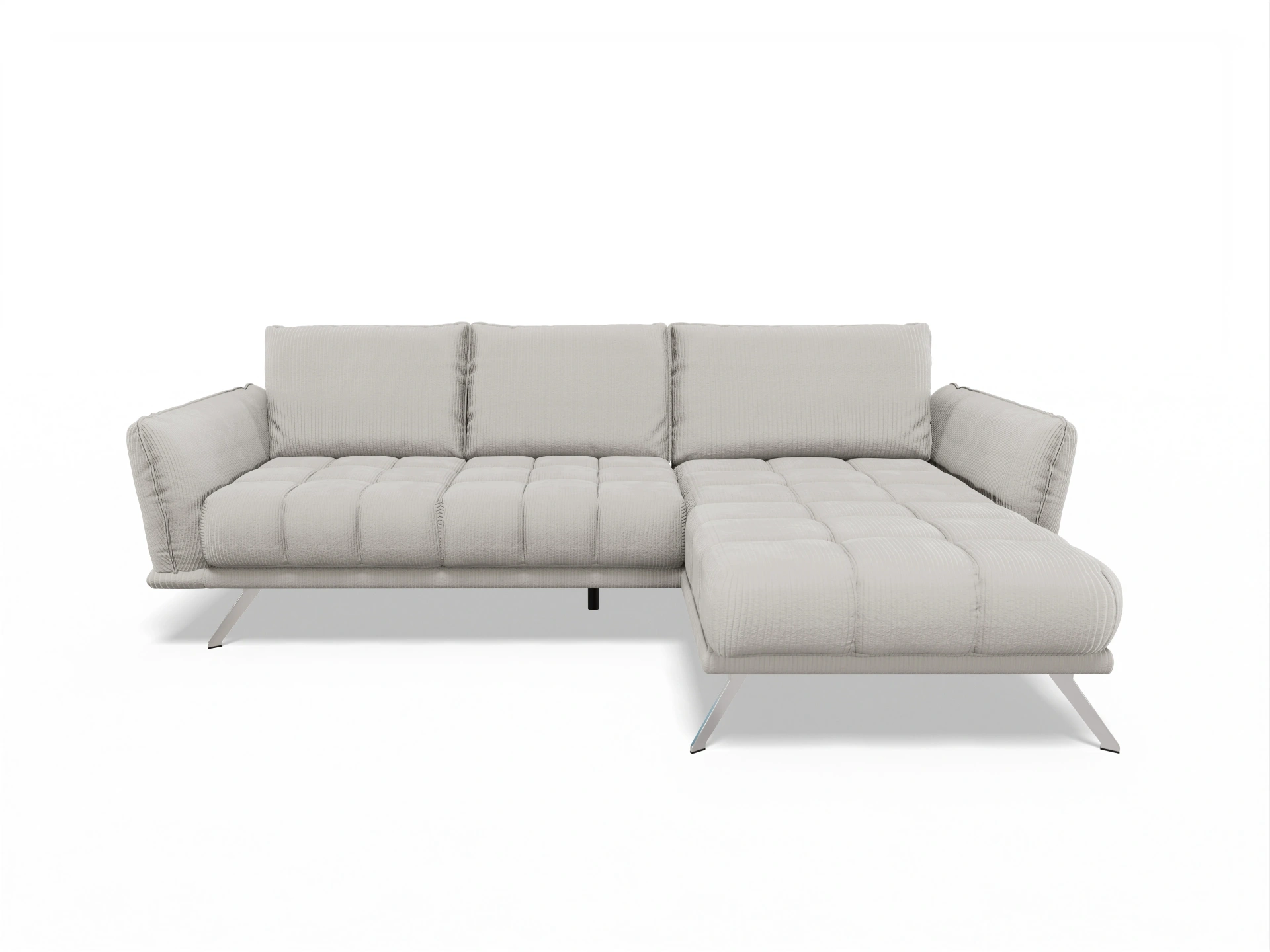 Ansicht des Produktes SC Smart 1065 Ecksofa rechts Abschluss offen in Stoff Beige