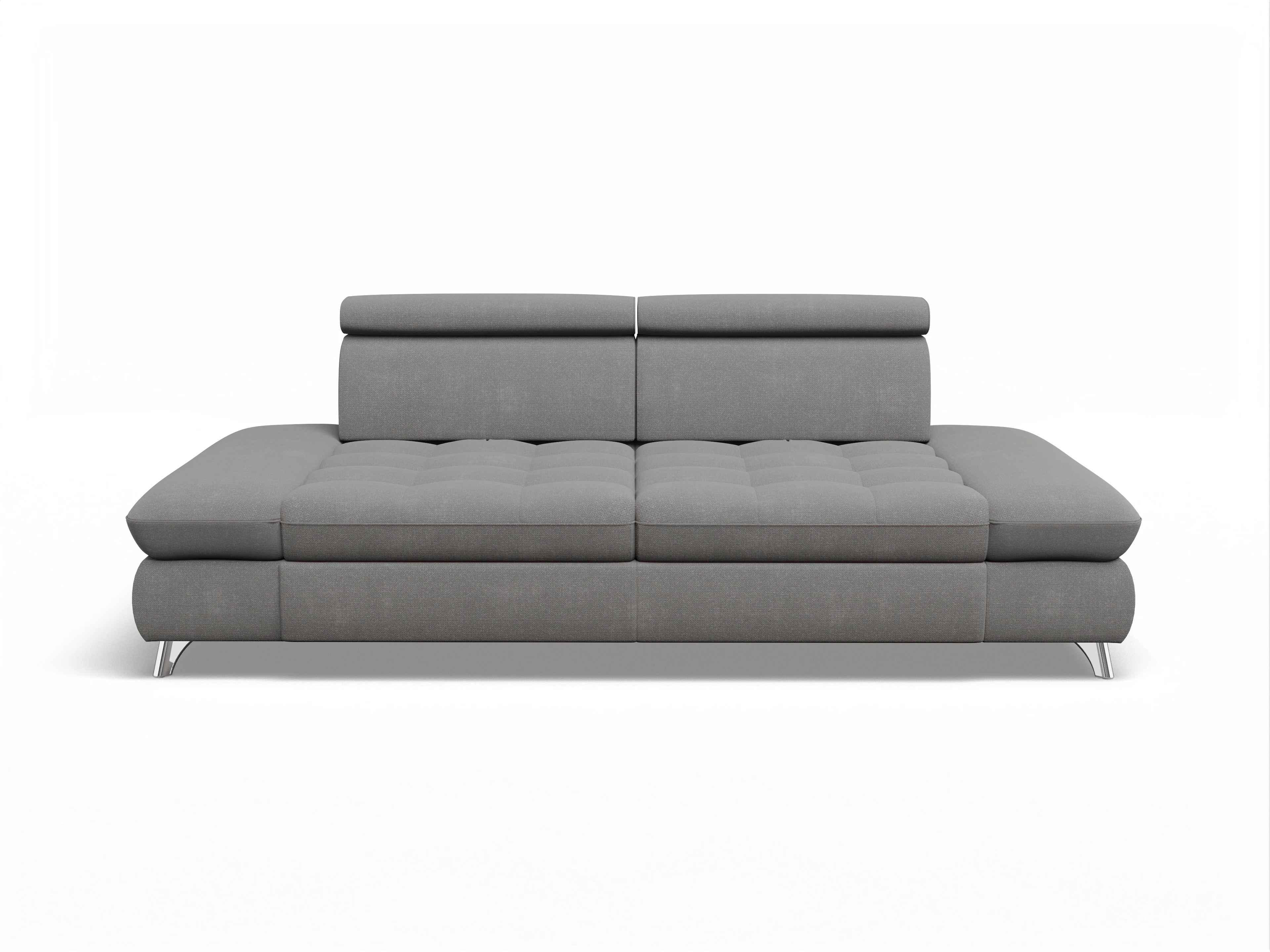 Ansicht des Produktes Memphis Stoff 2-Sitzer Sofa in Stoff Grau