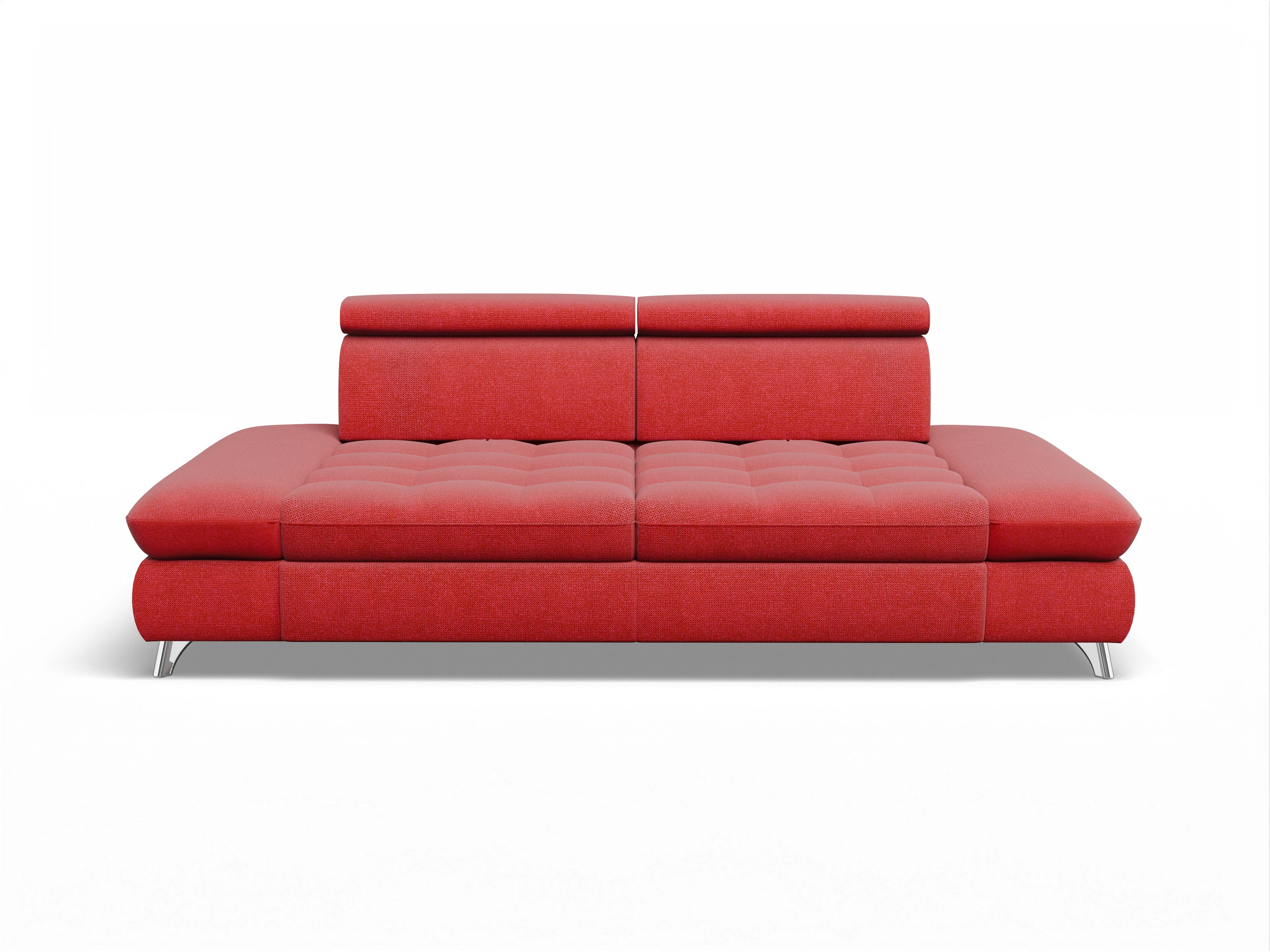 Ansicht des Produktes Memphis Stoff 2-Sitzer Sofa in Stoff Rot