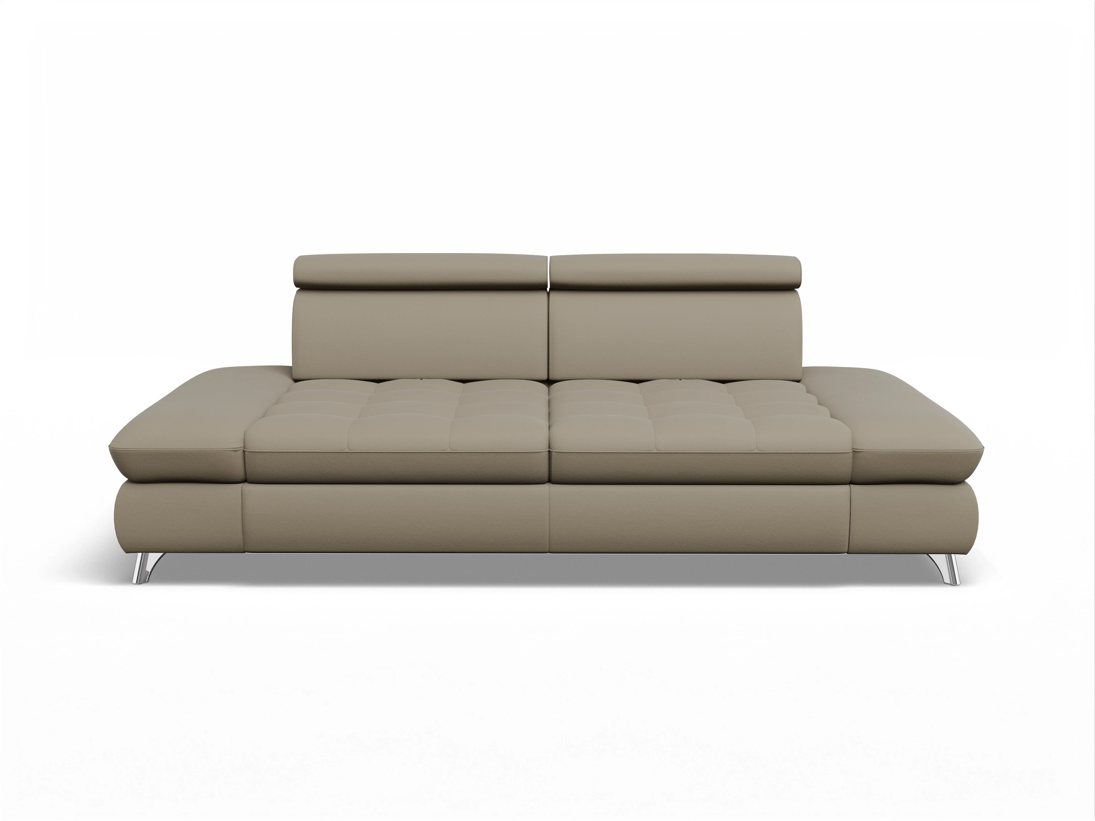 Ansicht des Produktes Memphis Stoff 2-Sitzer Sofa in Leder Braun