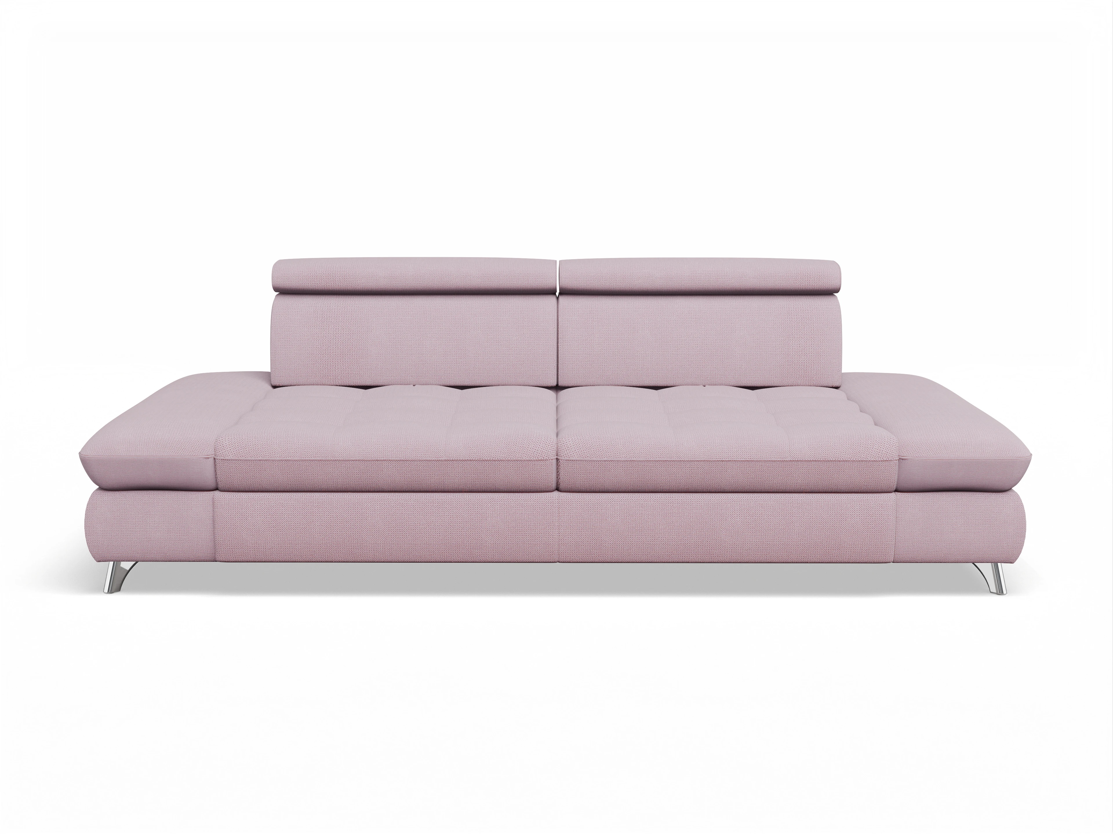 Ansicht des Produktes Memphis Stoff 3-Sitzer Sofa in Stoff Rosa