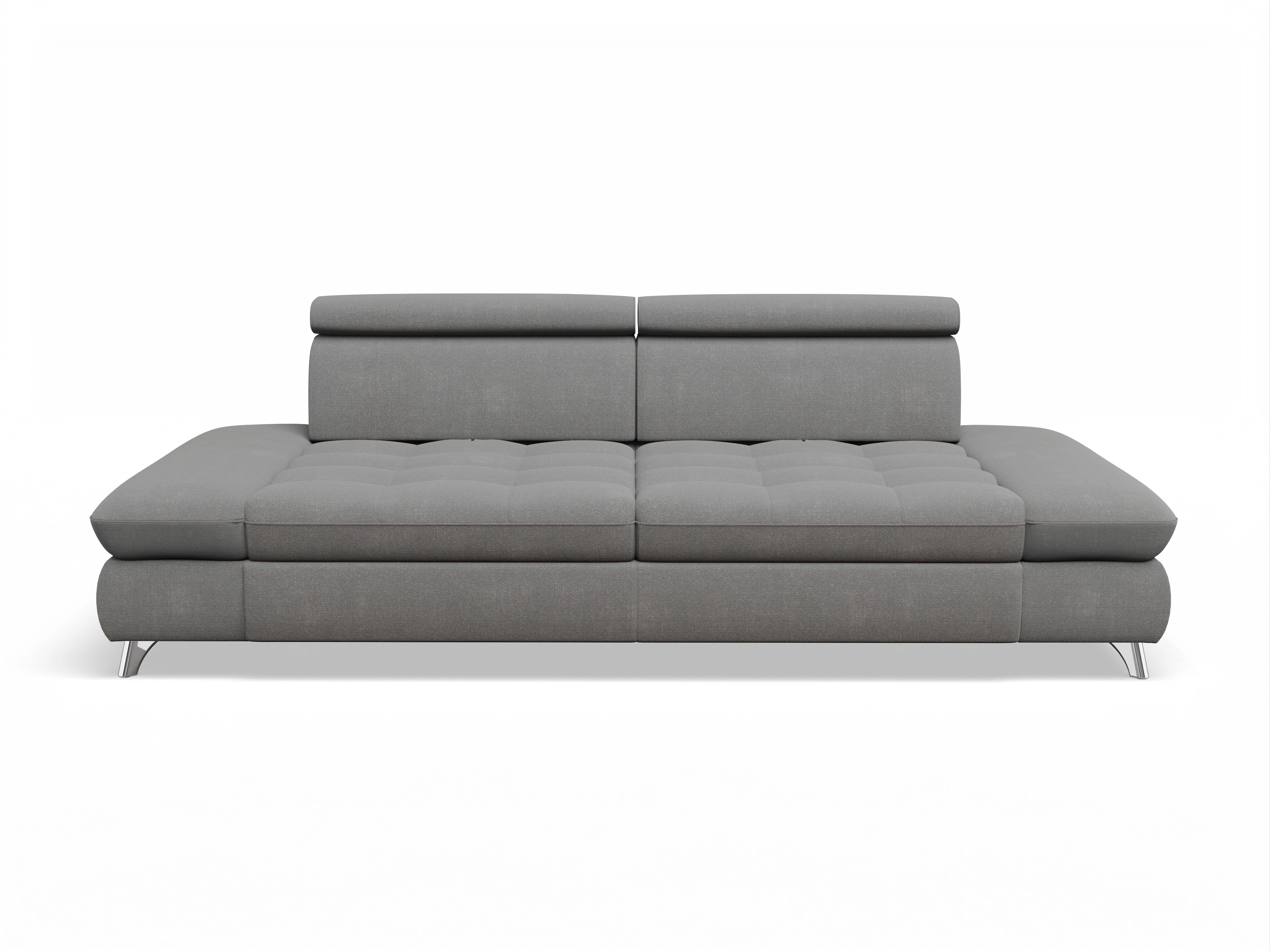 Ansicht des Produktes Memphis Stoff 3-Sitzer Sofa in Stoff Grau