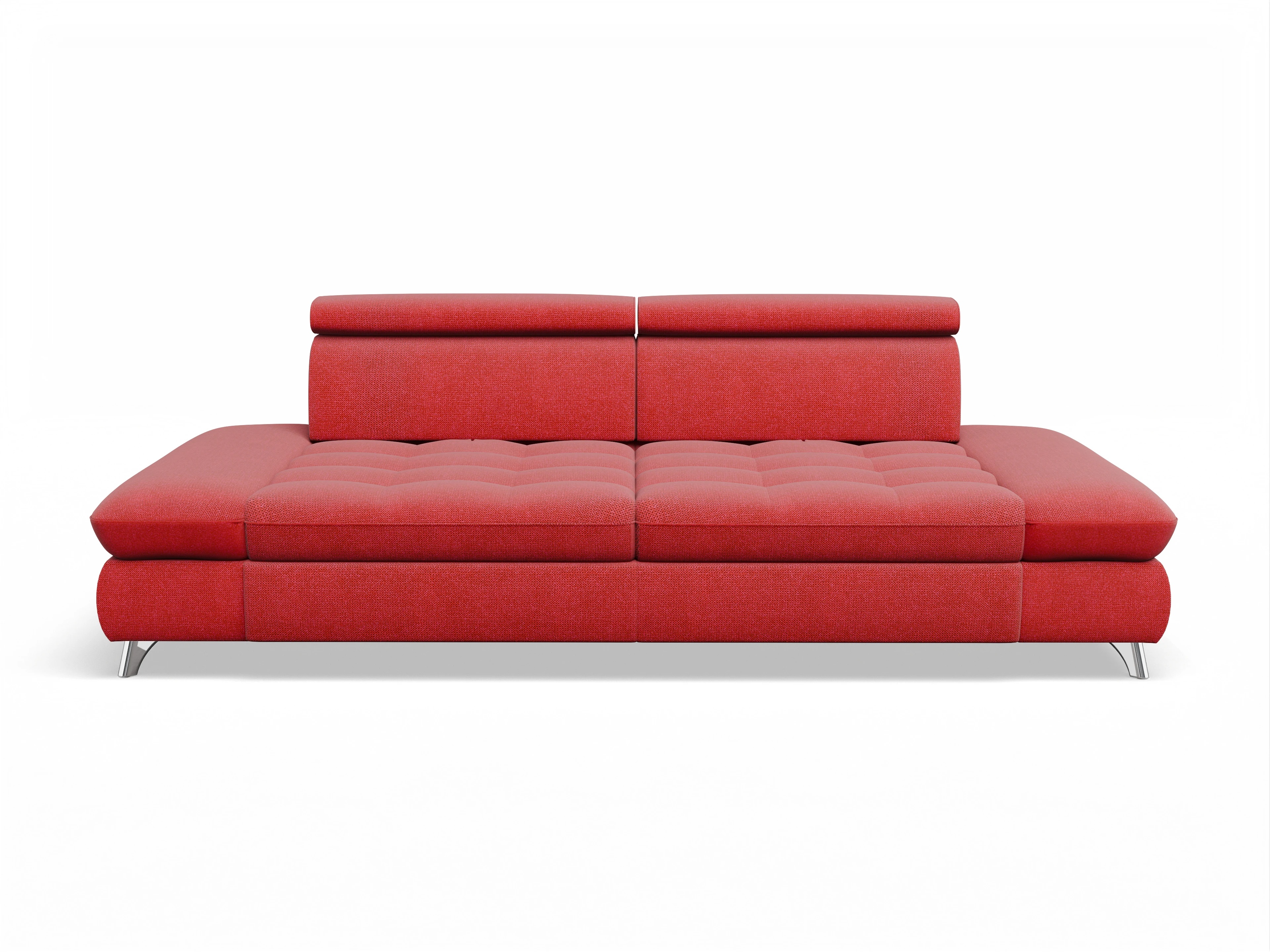 Ansicht des Produktes Memphis Stoff 3-Sitzer Sofa in Stoff Rot