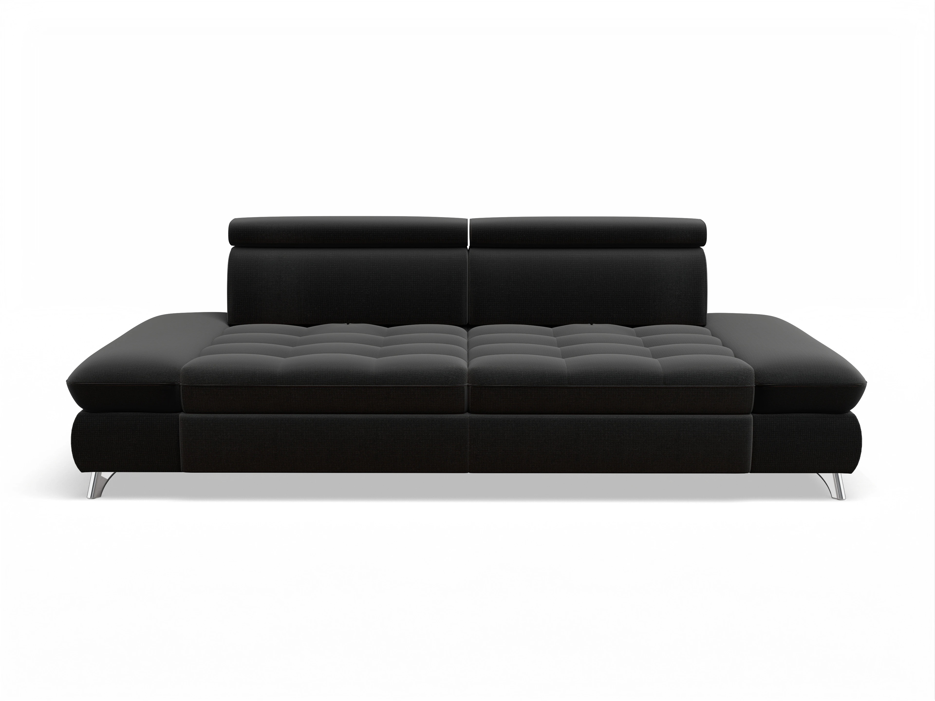 Ansicht des Produktes Memphis Stoff 3-Sitzer Sofa in Stoff Schwarz
