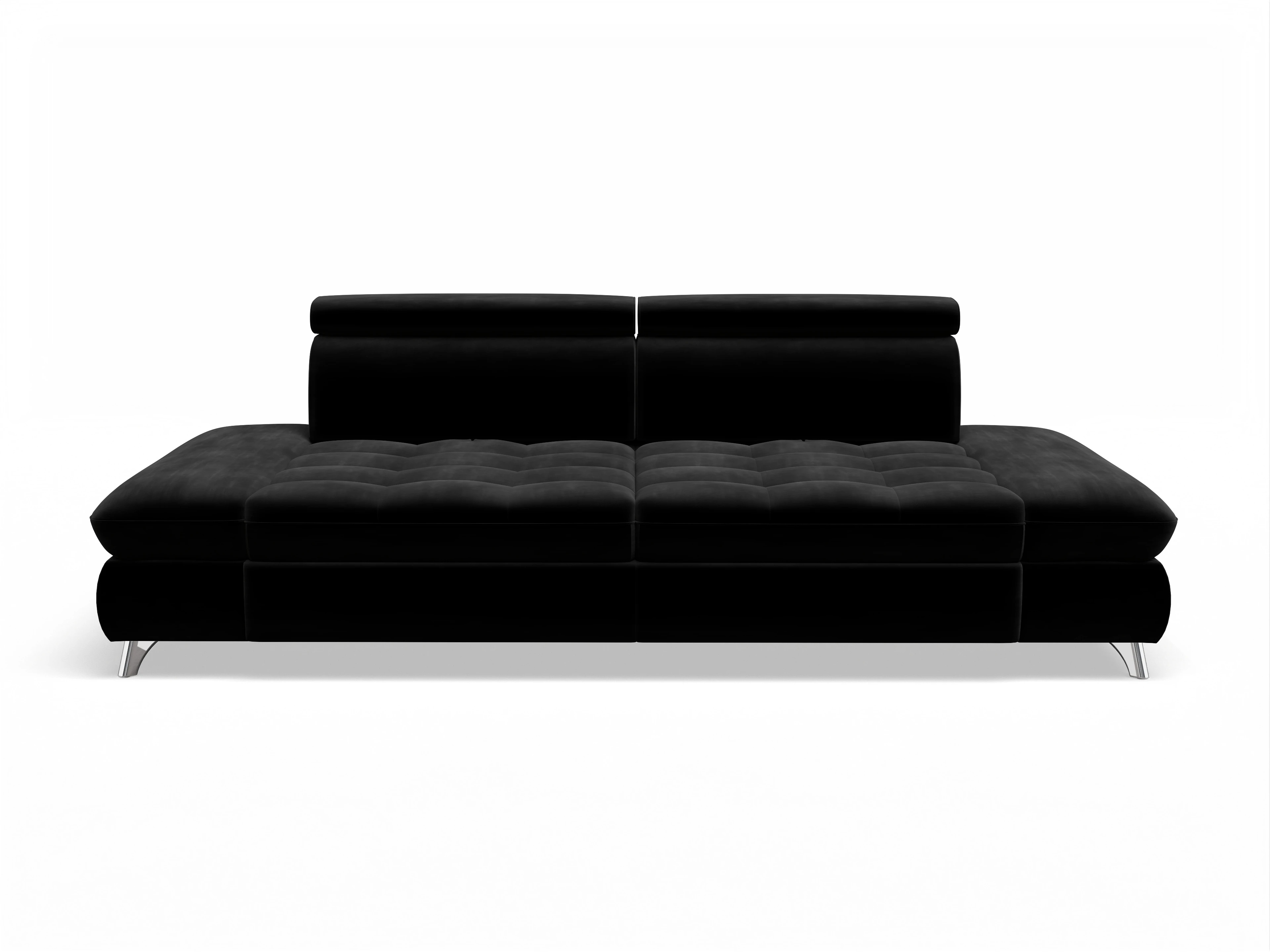 Ansicht des Produktes Memphis Stoff 3-Sitzer Sofa in Stoff Schwarz