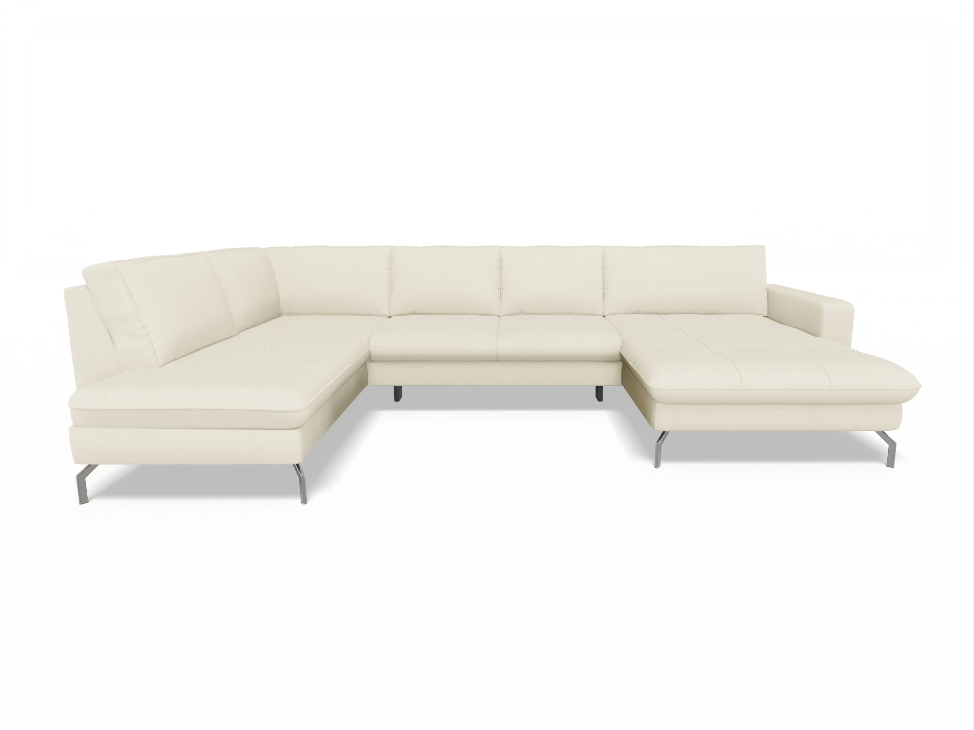 Ansicht des Produktes SC Smart 1075 Wohnlandschaft offen beidseitig in Stoff Beige