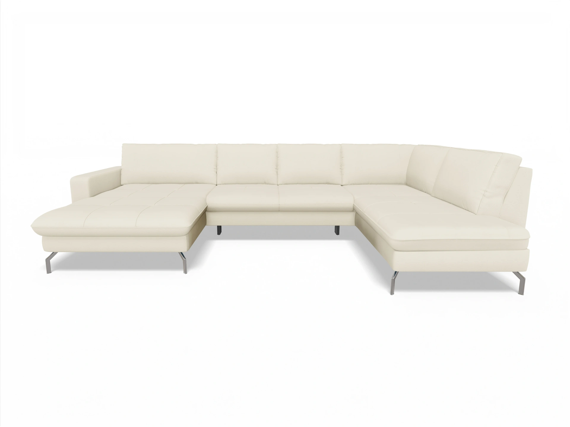 Ansicht des Produktes SC Smart 1075 Wohnlandschaft offen beidseitig in Stoff Beige