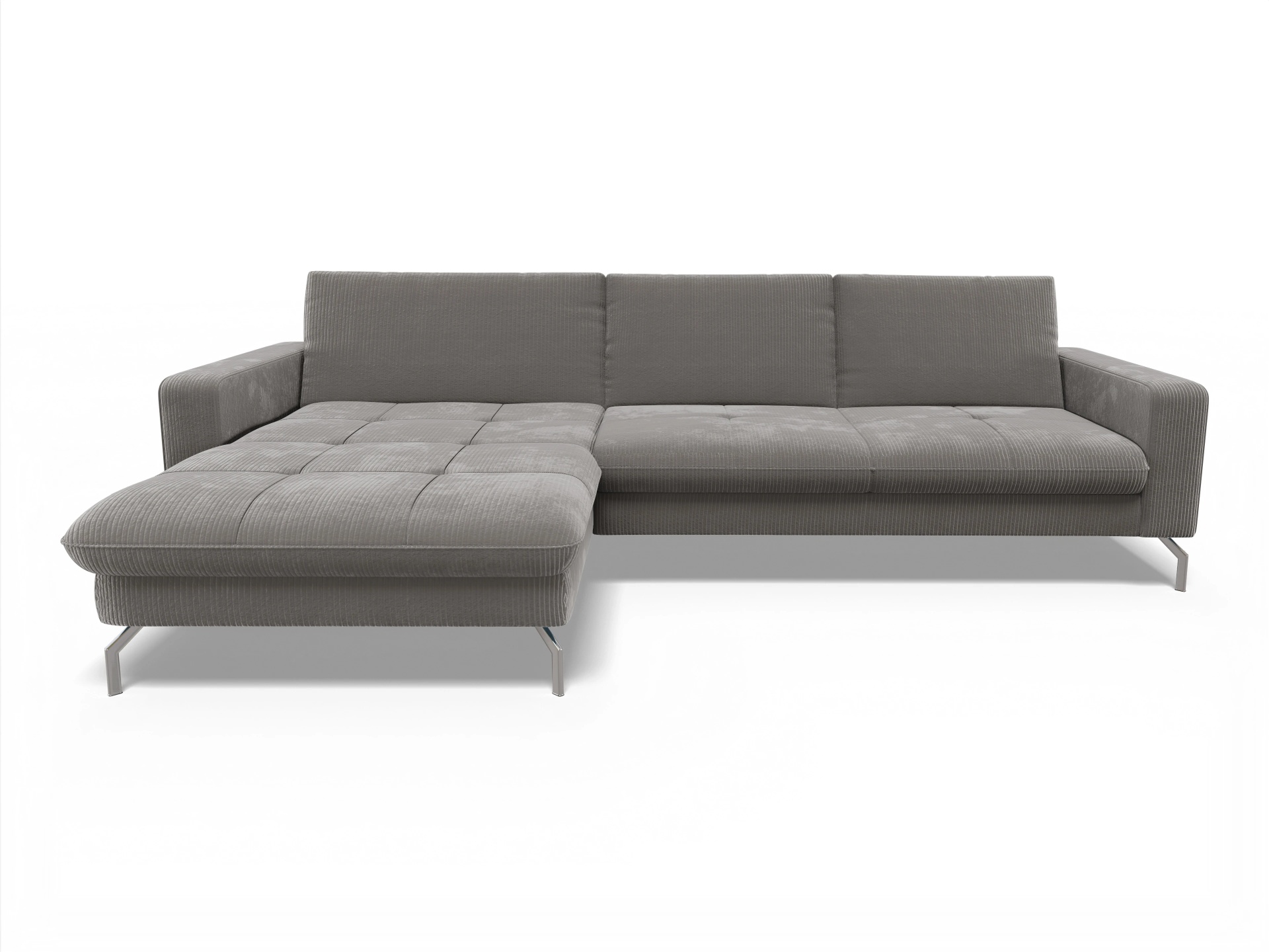 Ansicht des Produktes SC Smart 1075 Ecksofa links Abschluss offen in Stoff Braun