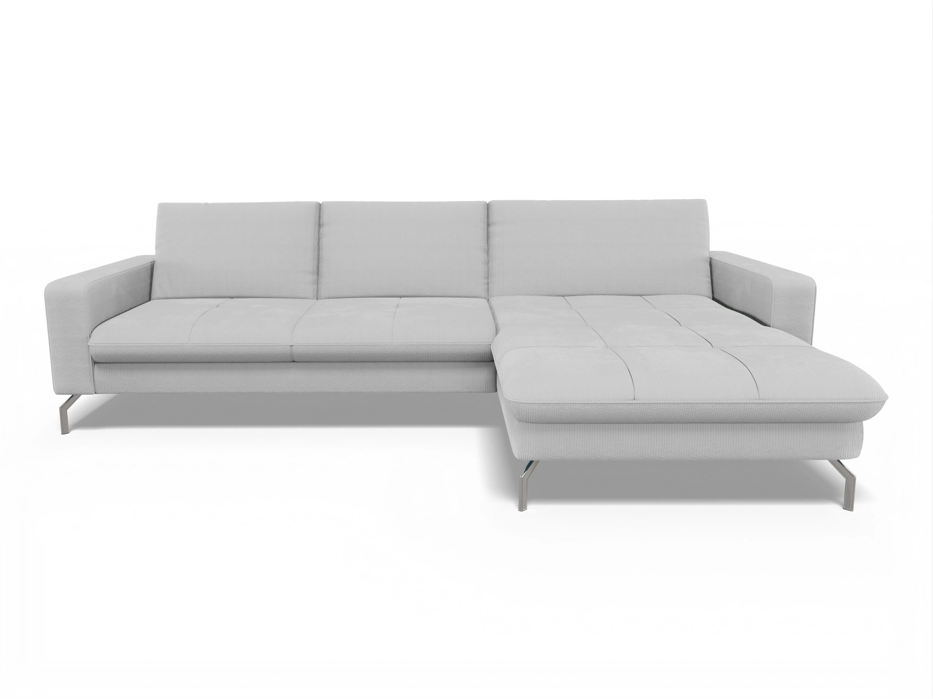 Ansicht des Produktes SC Smart 1075 Ecksofa rechts Abschluss offen in Stoff Beige