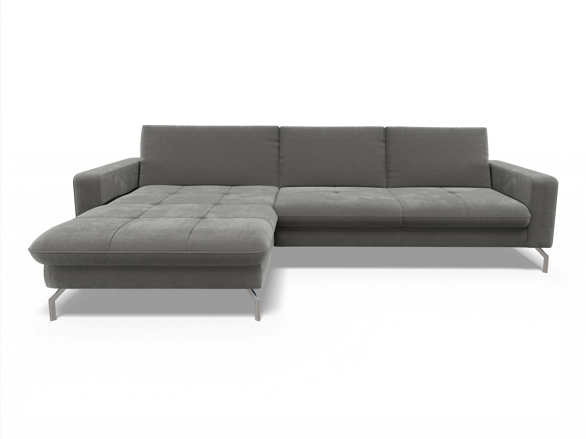 Ansicht des Produktes SC Smart 1075 Ecksofa links Abschluss offen in Stoff Braun