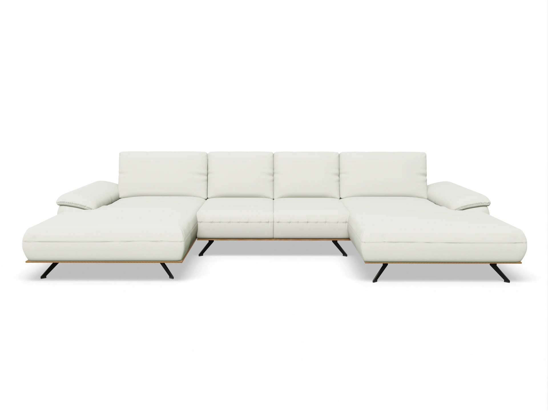 Ansicht des Produktes SC Family 1029 Wohnlandschaft offen beidseitig in Stoff Beige