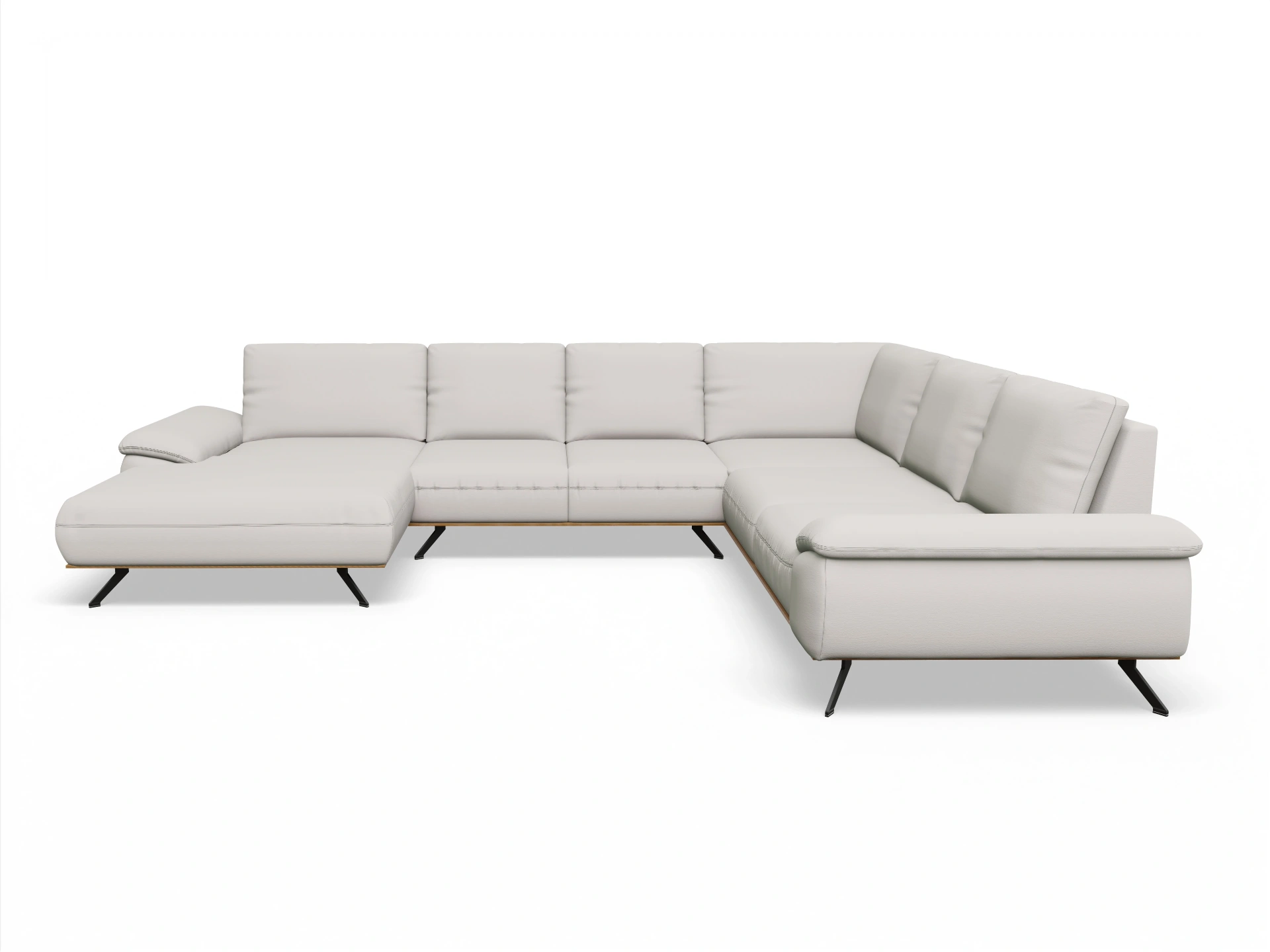 Ansicht des Produktes SC Family 1029 Wohnlandschaft Armlehne rechts Abschluss offen links in Stoff Beige