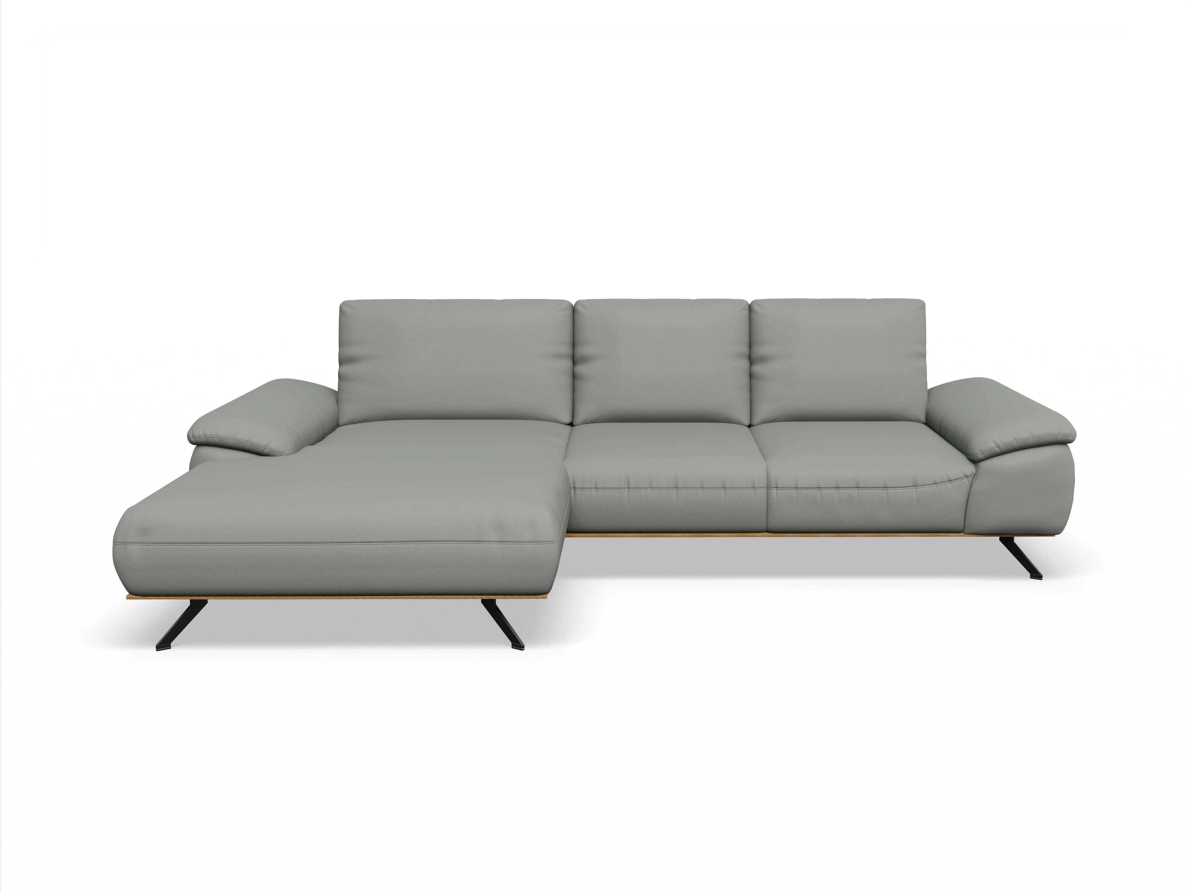 Ansicht des Produktes SC Family 1029 Ecksofa links Abschluss offen in Stoff Grau