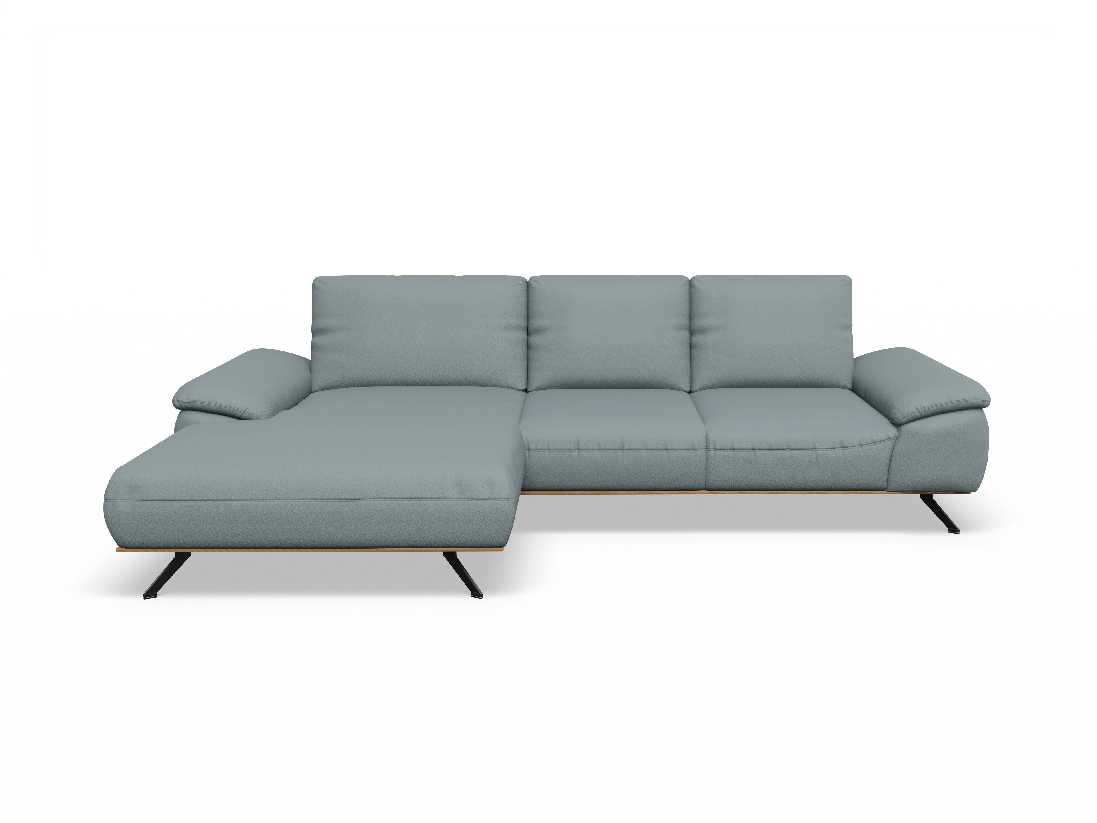 Ansicht des Produktes SC Family 1029 Ecksofa links Abschluss offen in Stoff Grau