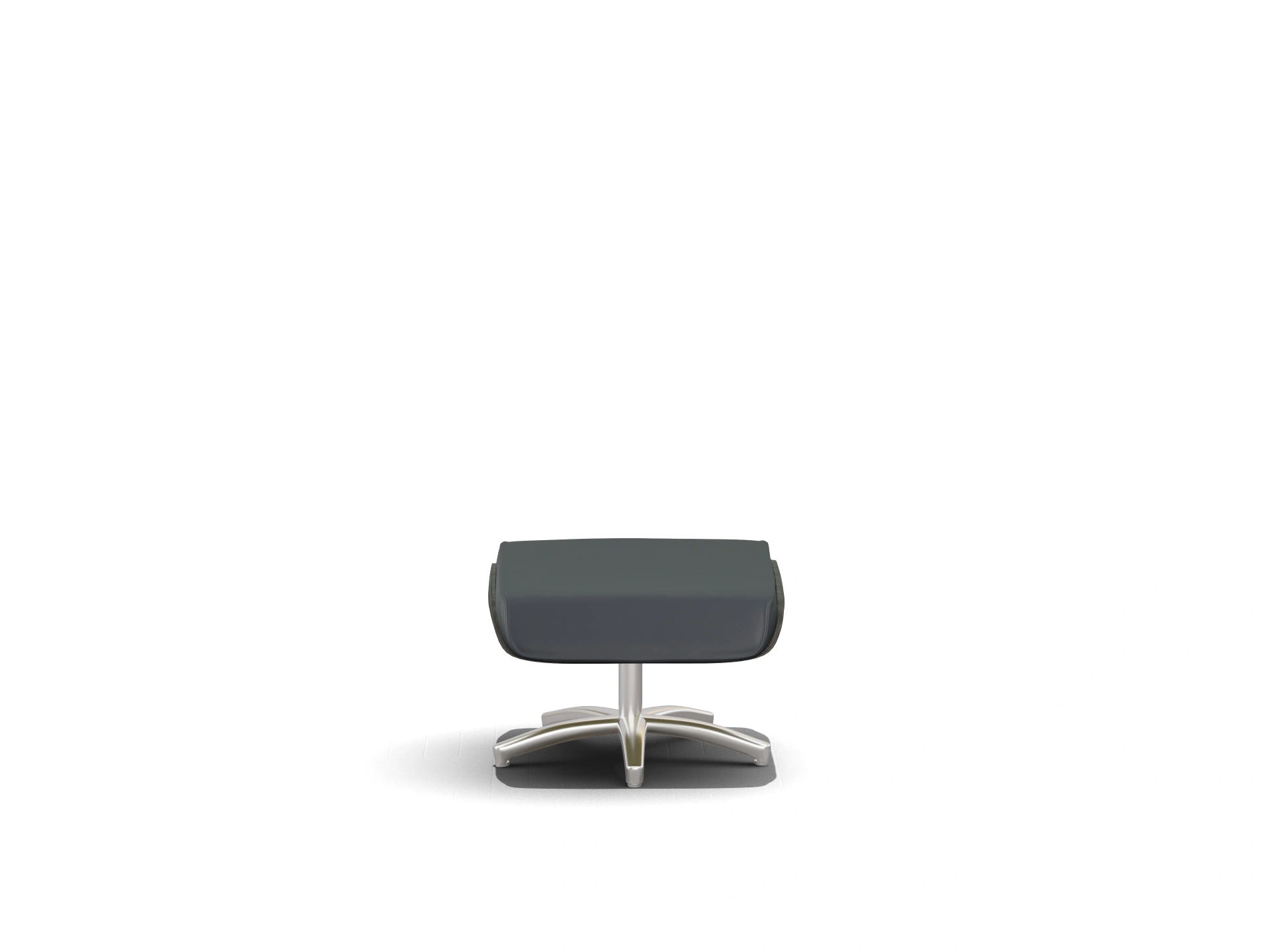 Ansicht des Produktes SC Premium 1057 Hocker in Leder Grau