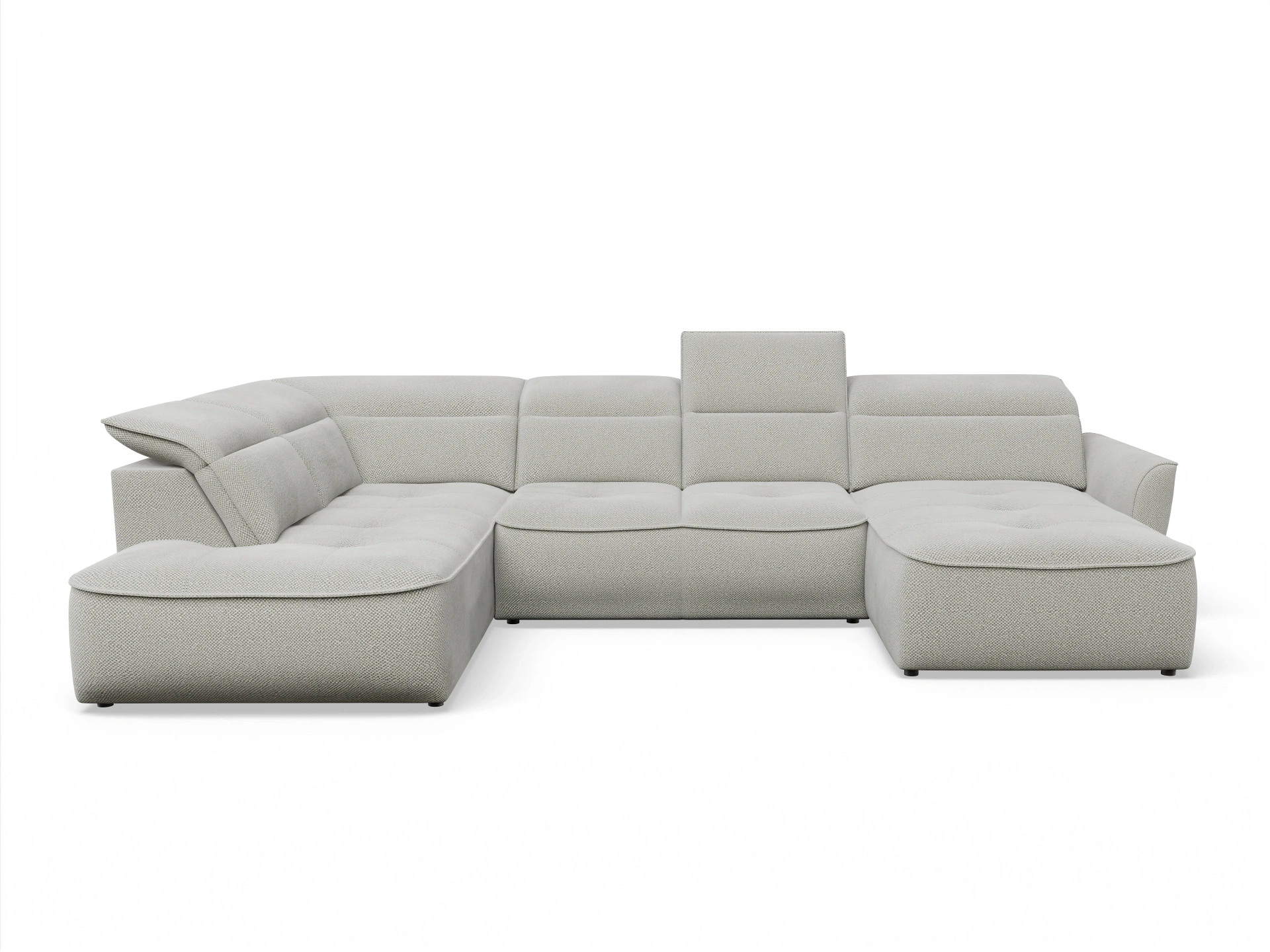 Ansicht des Produktes Toledo Wohnlandschaft offen beidseitig in Stoff Beige