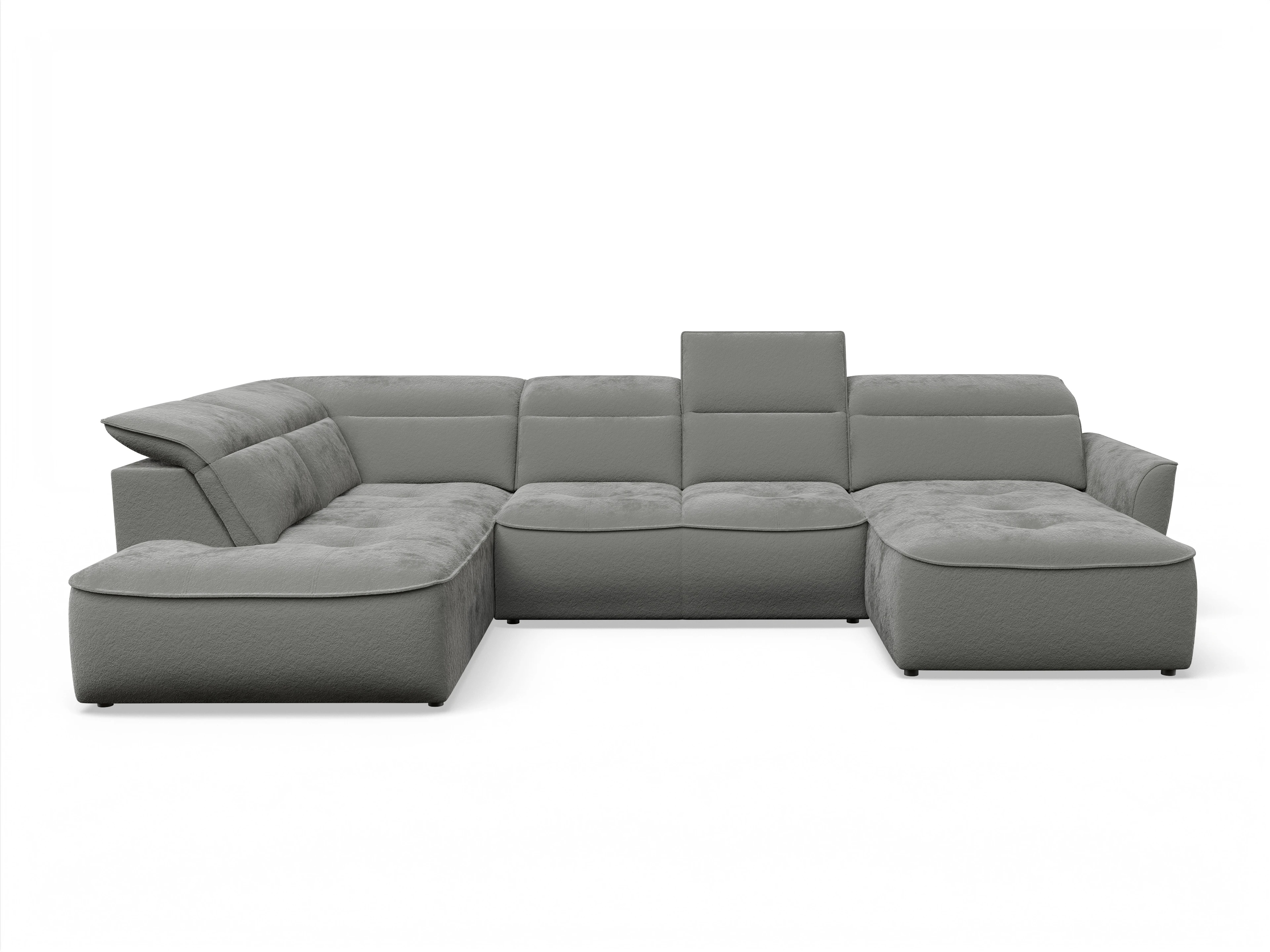 Ansicht des Produktes Toledo Wohnlandschaft offen beidseitig in Stoff Braun