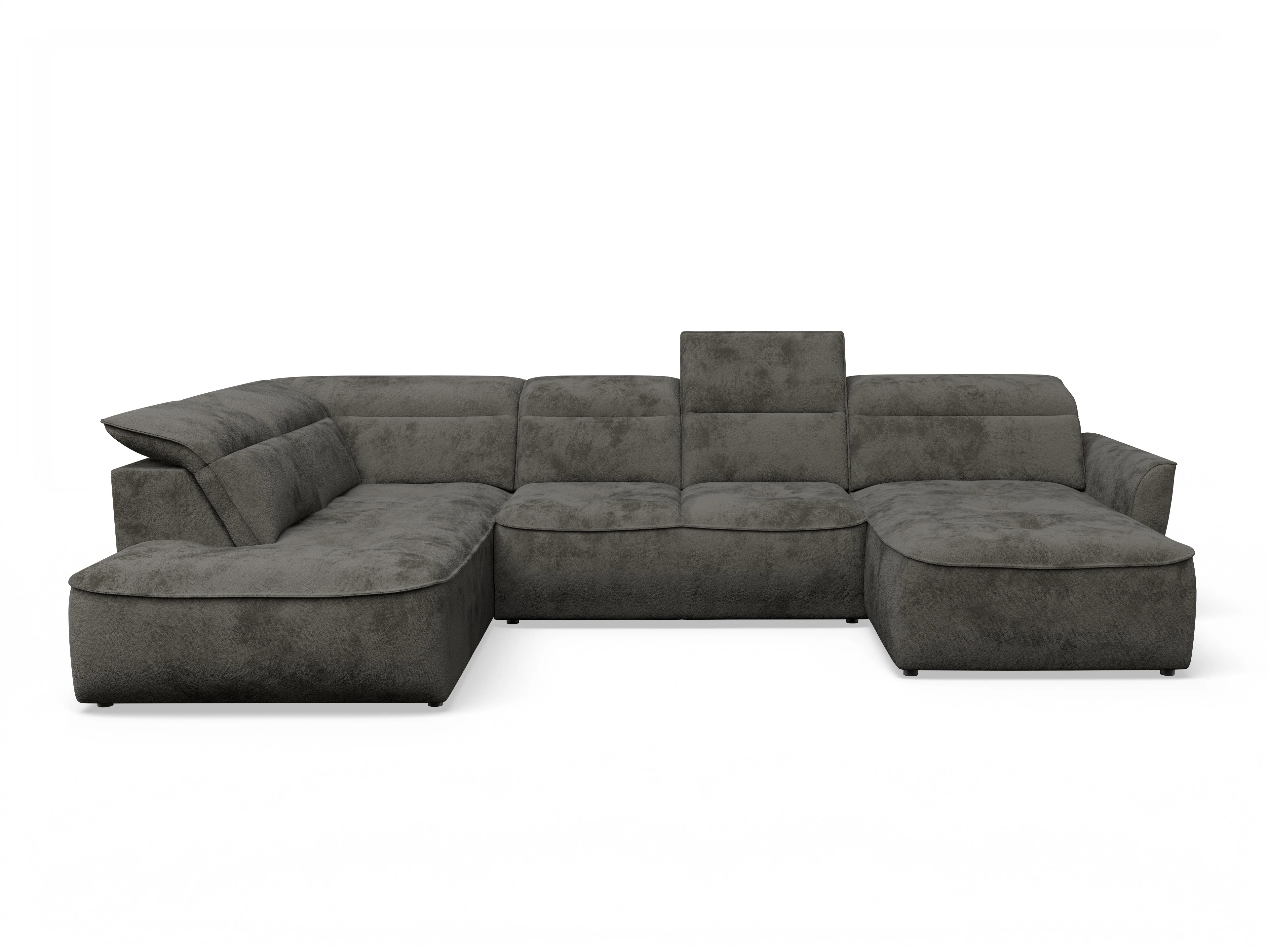 Ansicht des Produktes Toledo Wohnlandschaft offen beidseitig in Stoff Braun