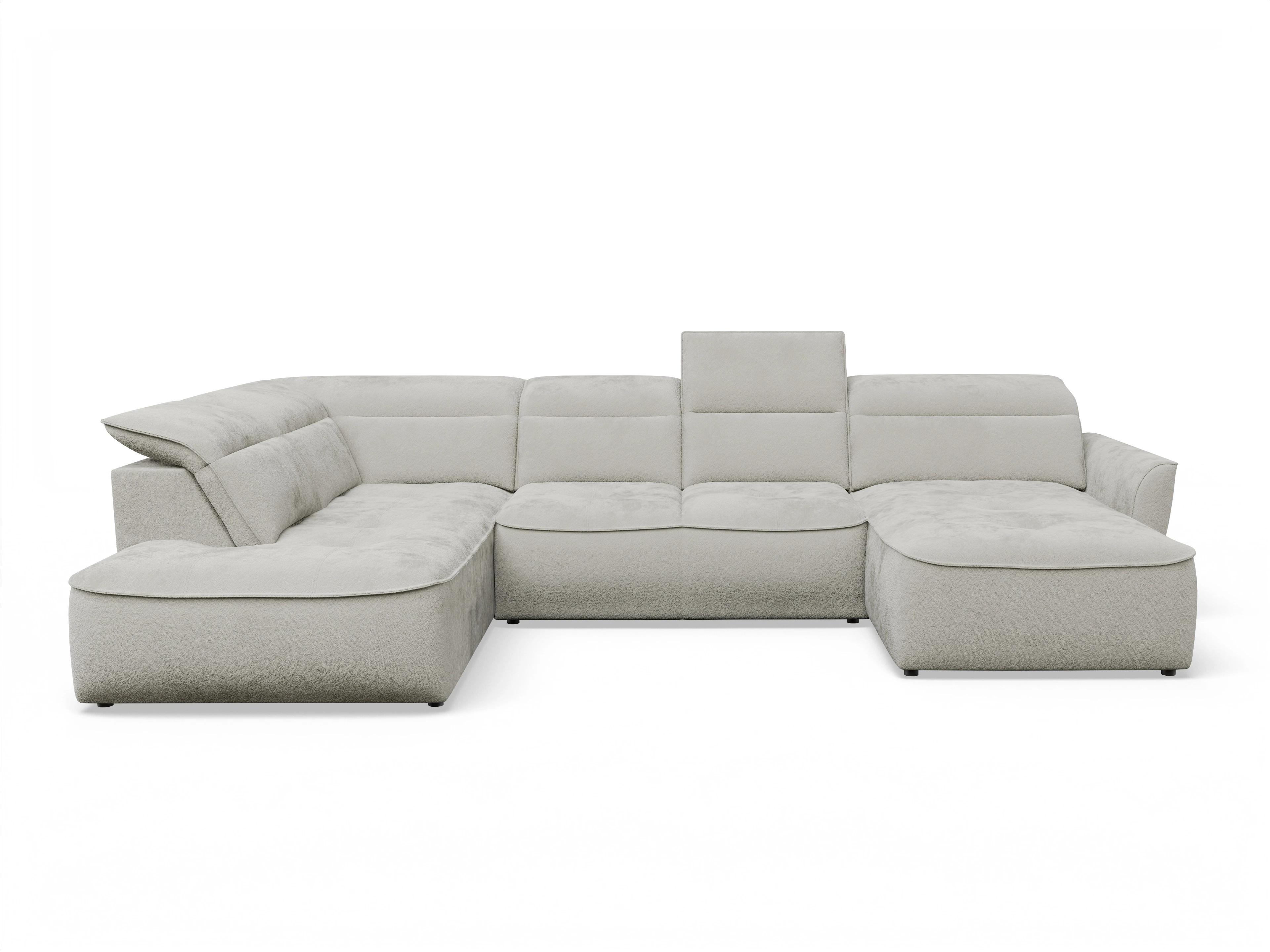 Ansicht des Produktes Toledo Wohnlandschaft offen beidseitig in Stoff Beige