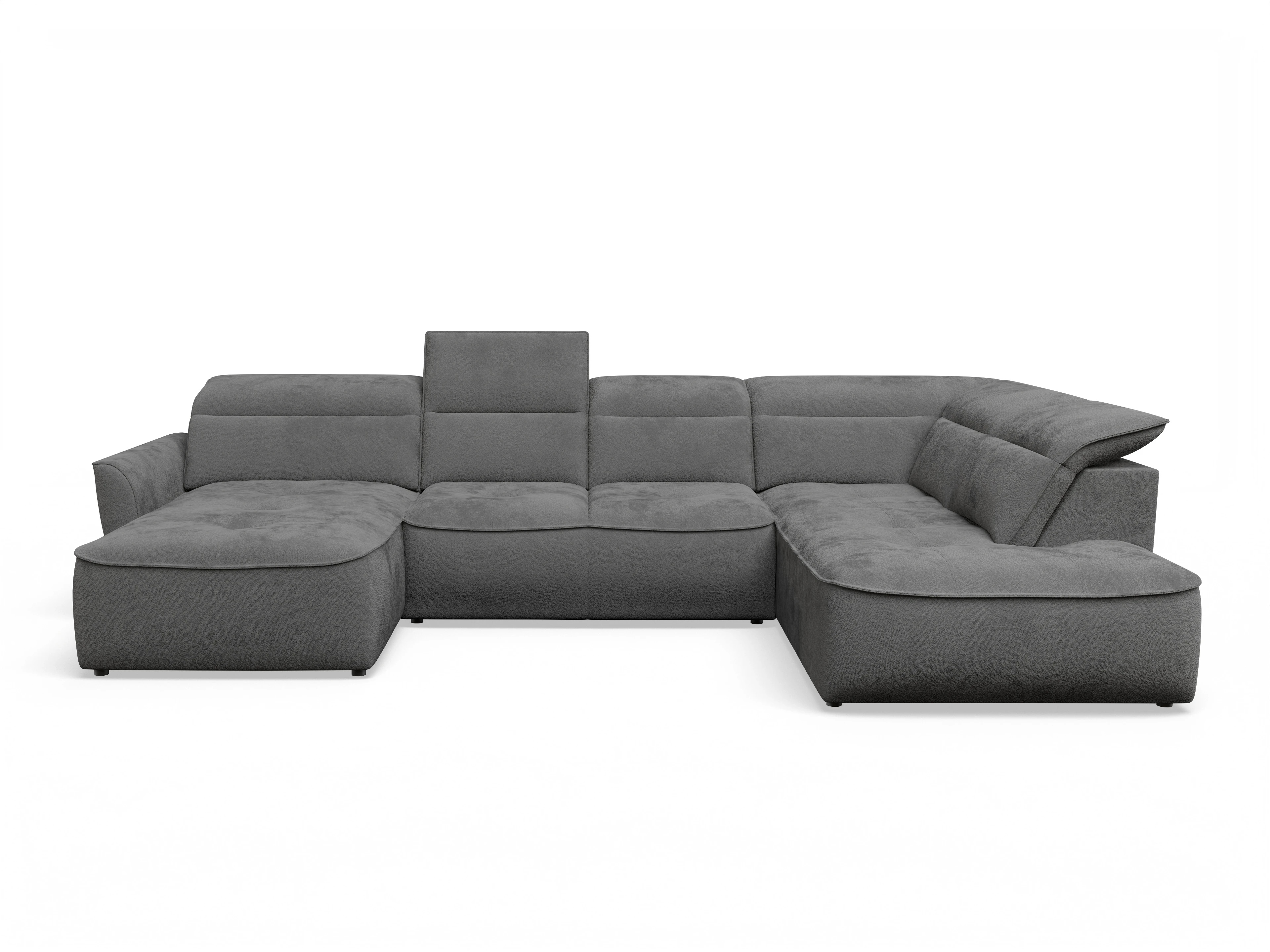 Ansicht des Produktes Toledo Wohnlandschaft Armlehne beidseitig in Stoff Grau