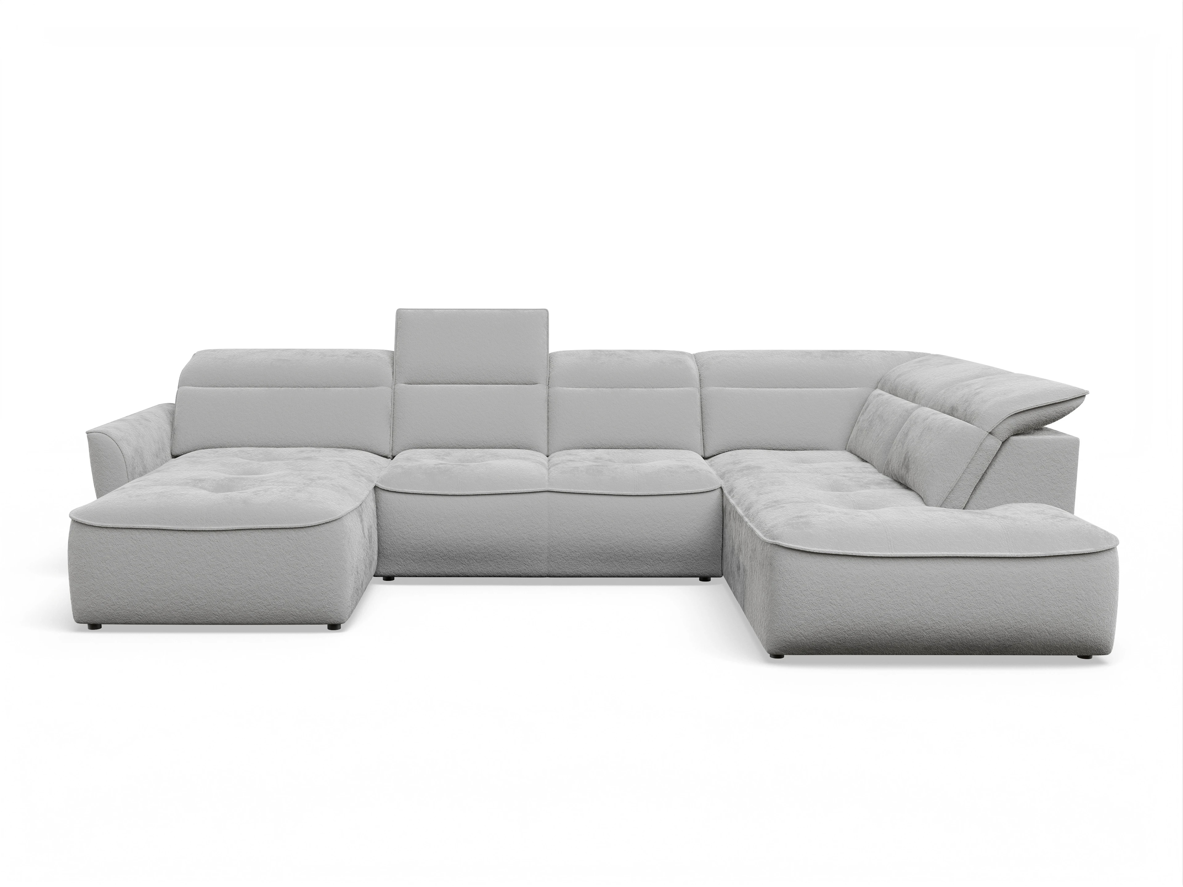 Ansicht des Produktes Toledo Wohnlandschaft Armlehne beidseitig in Stoff Grau