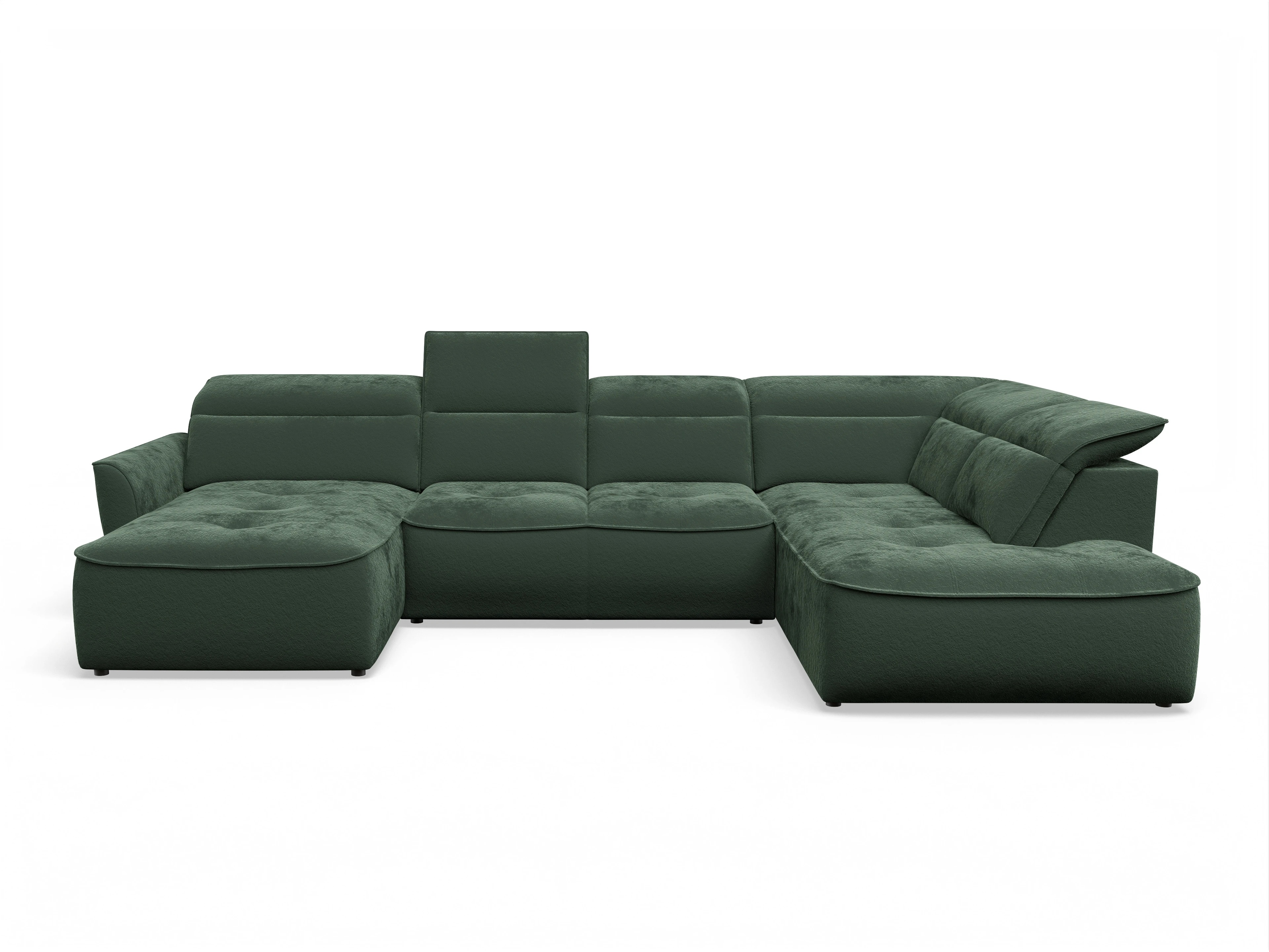 Ansicht des Produktes Toledo Wohnlandschaft Armlehne beidseitig in Stoff Grün