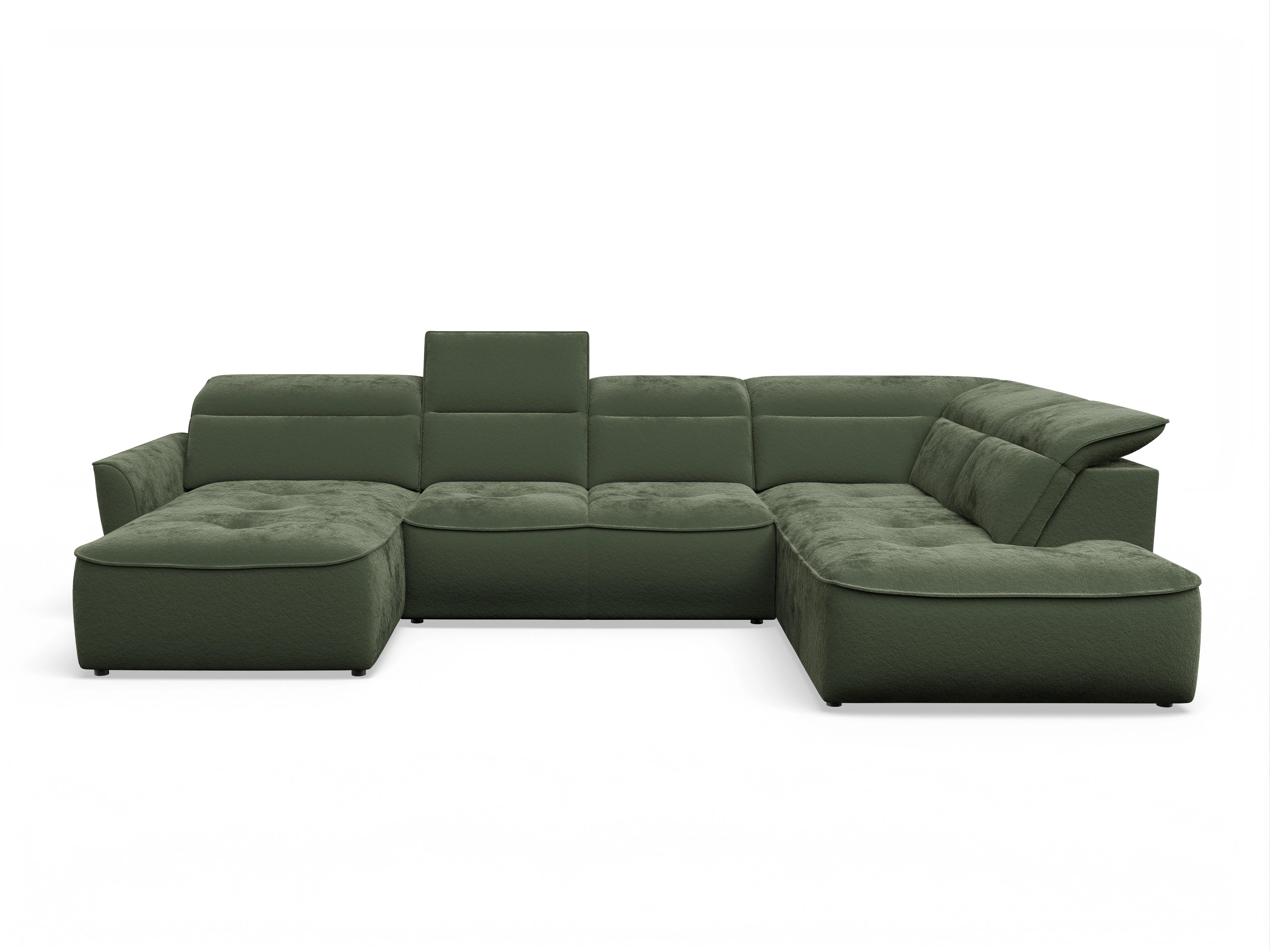 Ansicht des Produktes Toledo Wohnlandschaft Armlehne beidseitig in Stoff Grün