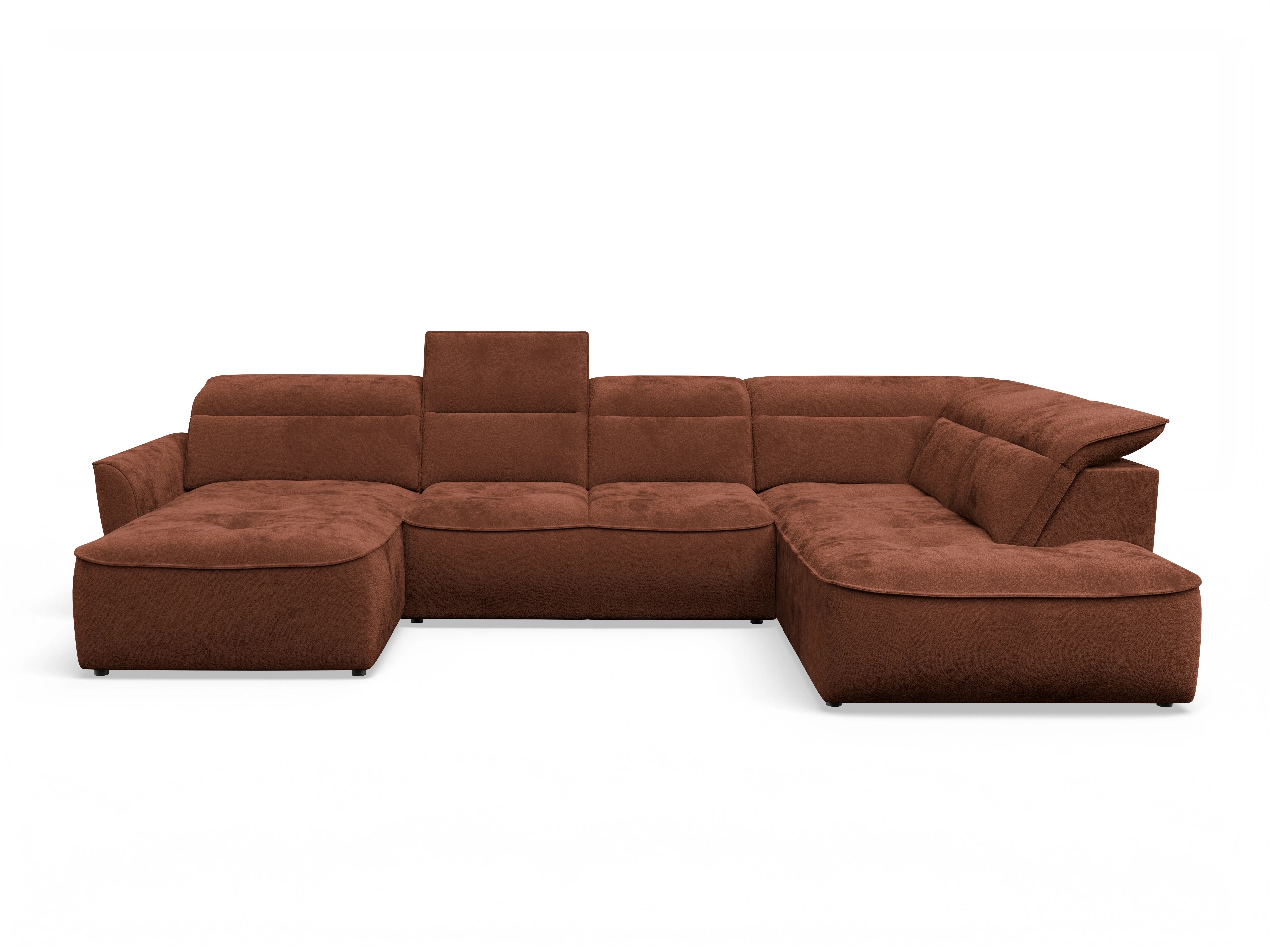 Ansicht des Produktes Toledo Wohnlandschaft Armlehne beidseitig in Stoff Orange