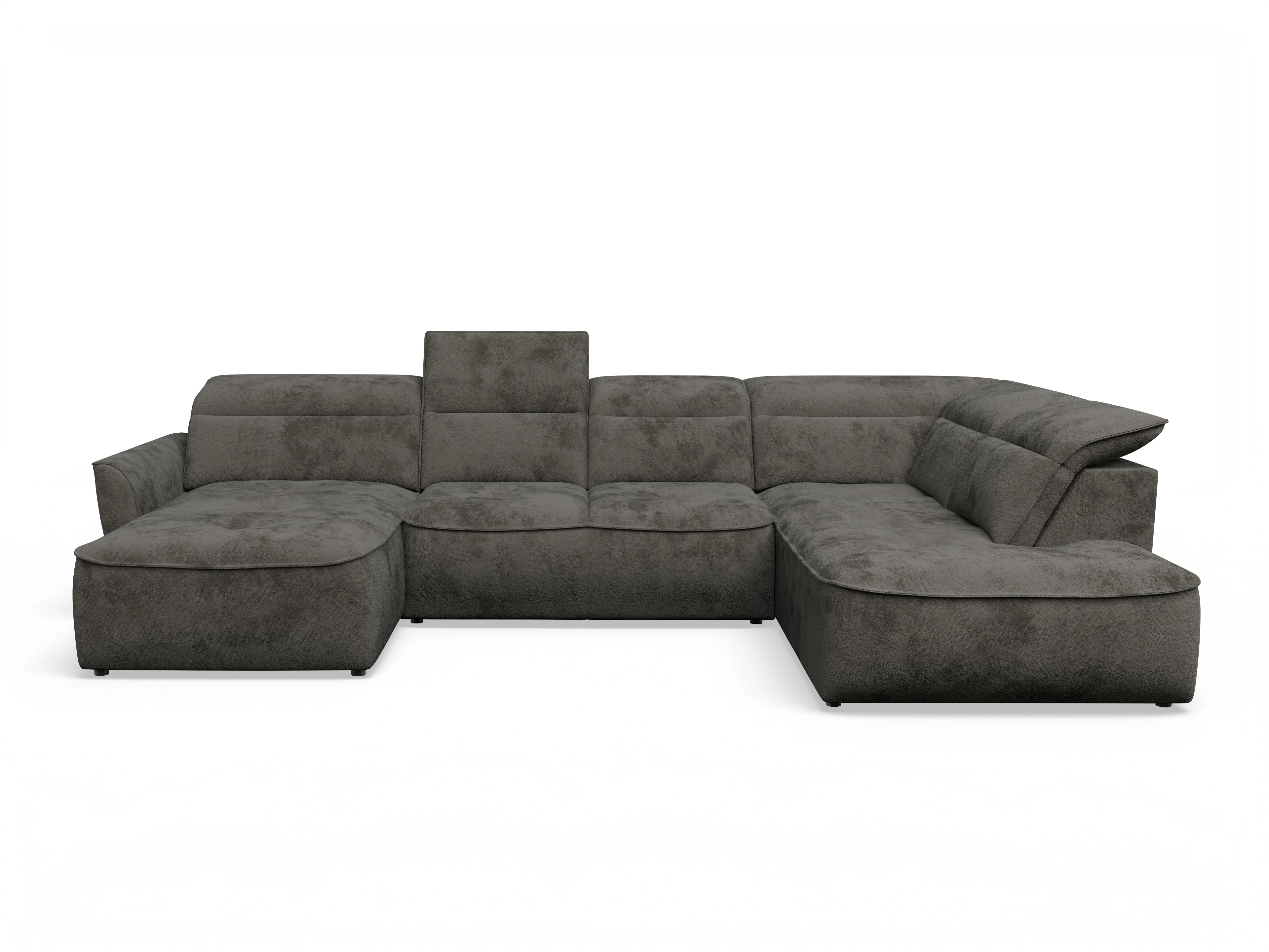 Ansicht des Produktes Toledo Wohnlandschaft Armlehne beidseitig in Stoff Braun