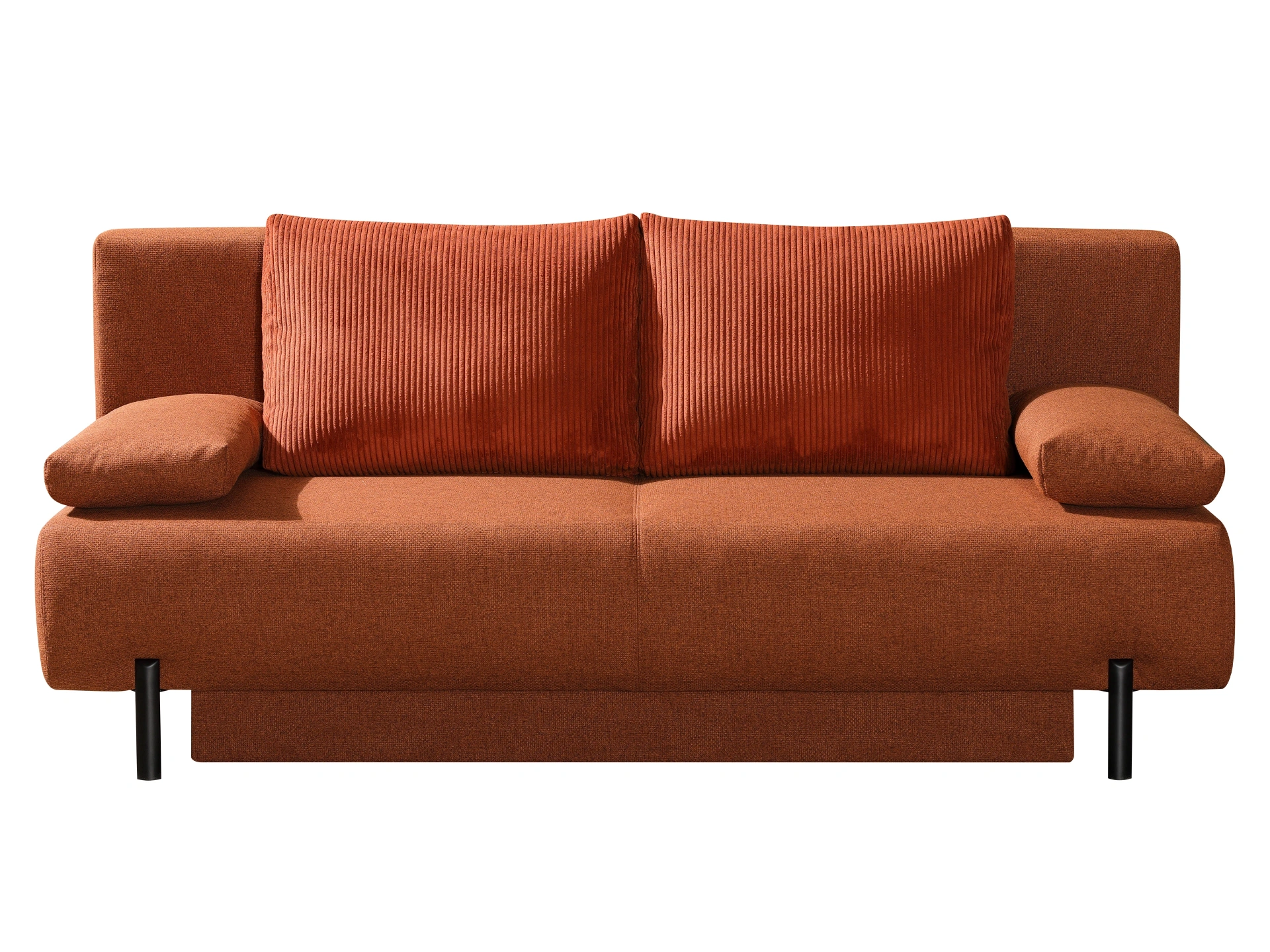 Ansicht des Produktes Flash Schlafsofa Querschläfer in Stoff Orange
