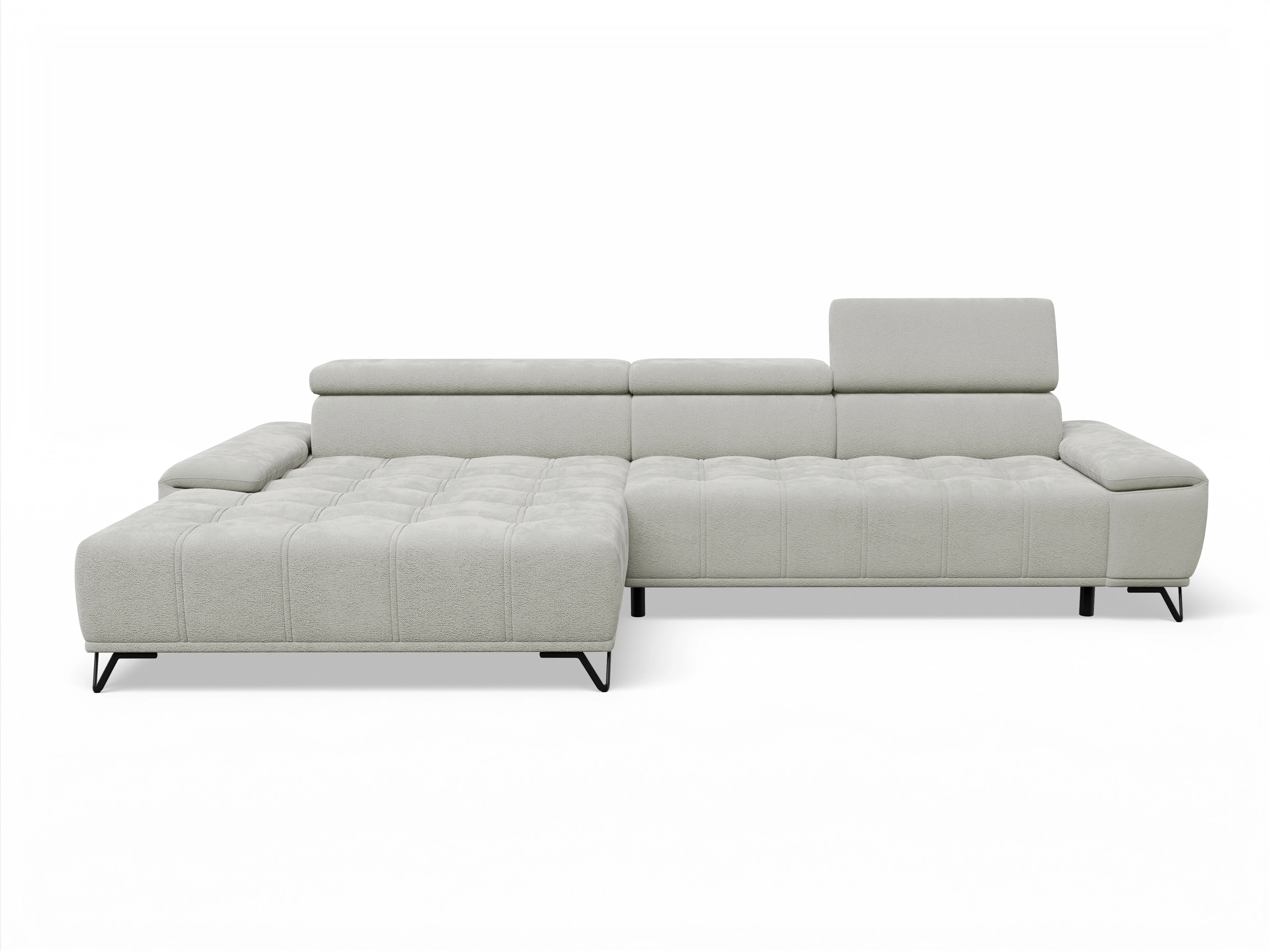 Sevilla OT Small L Ansicht des Produktes Sevilla Ecksofa links Abschluss offen in Stoff Beige