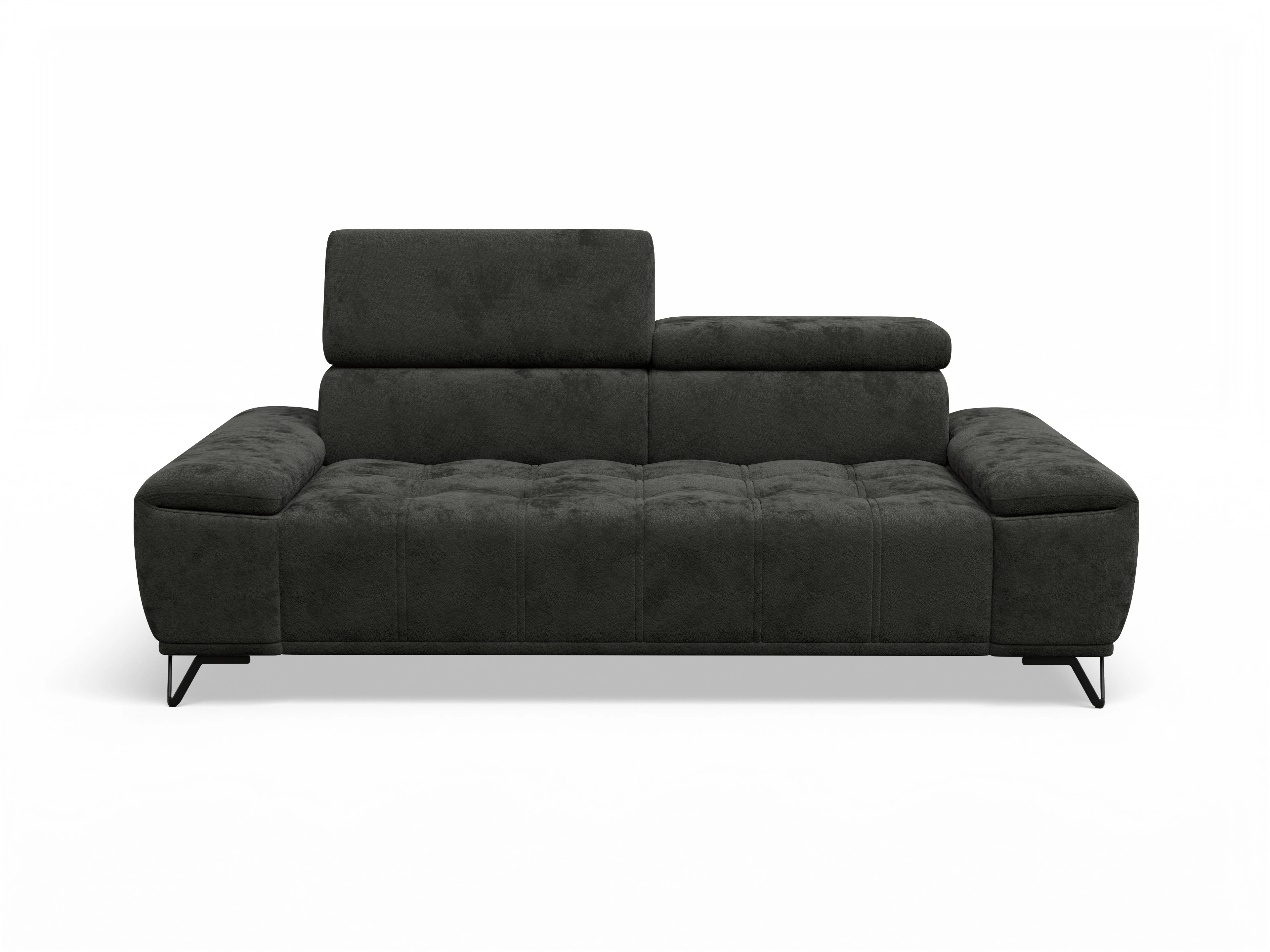 Ansicht des Produktes Sevilla 3-Sitzer Sofa in Stoff Schwarz
