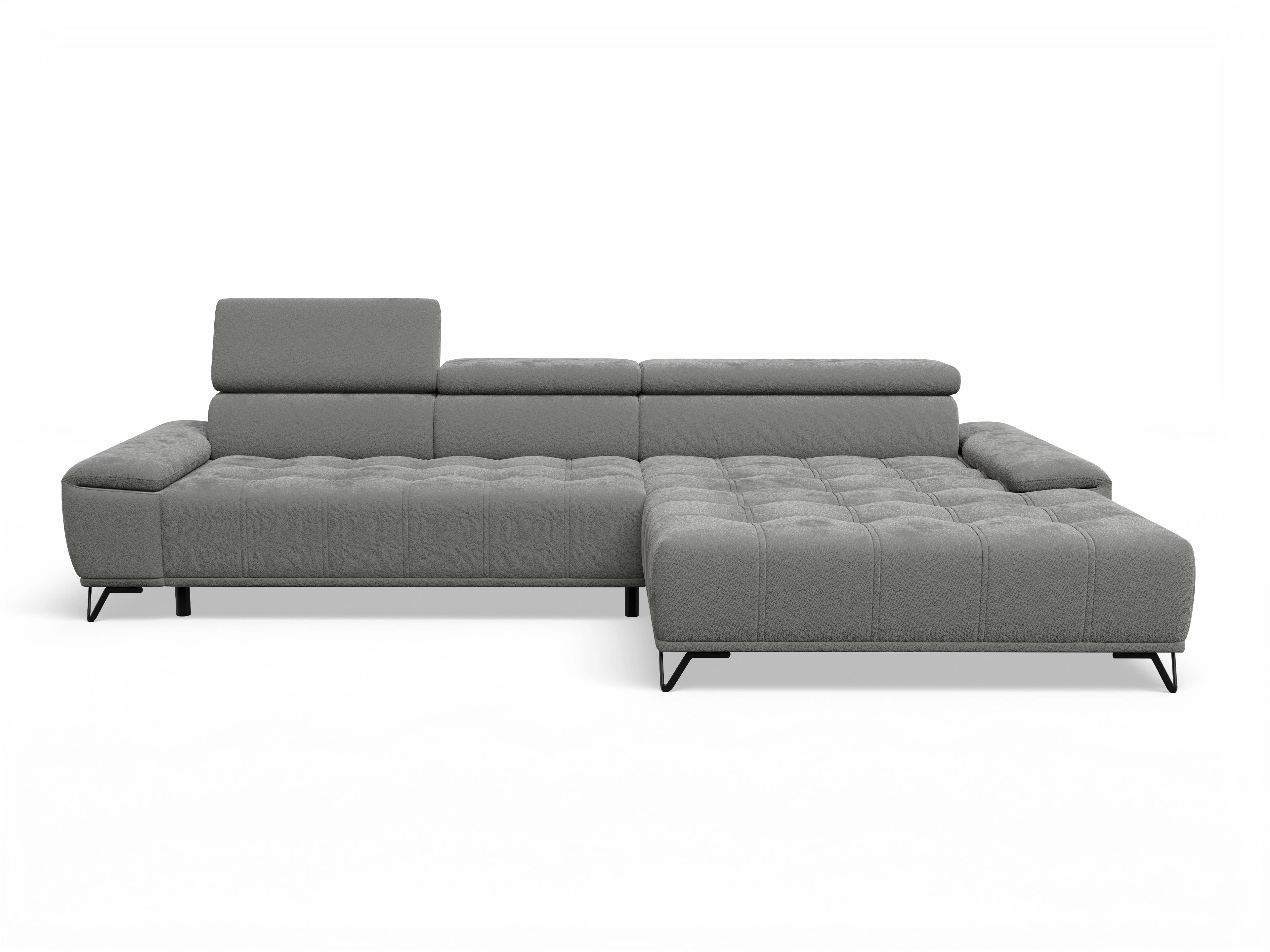 Ansicht des Produktes Sevilla Ecksofa rechts Abschluss offen in Stoff Braun