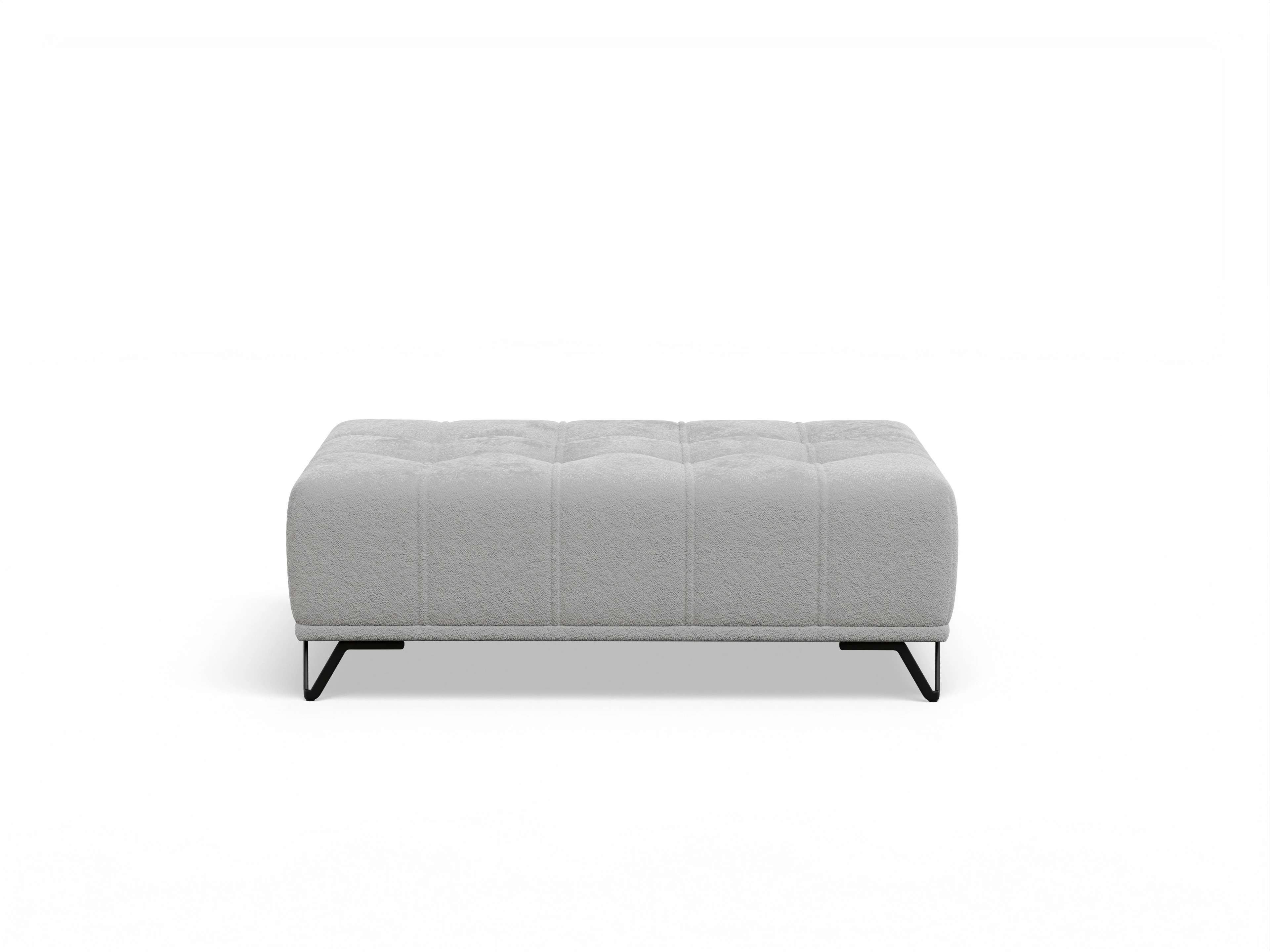 Ansicht des Produktes Sevilla Hocker in Stoff Grau