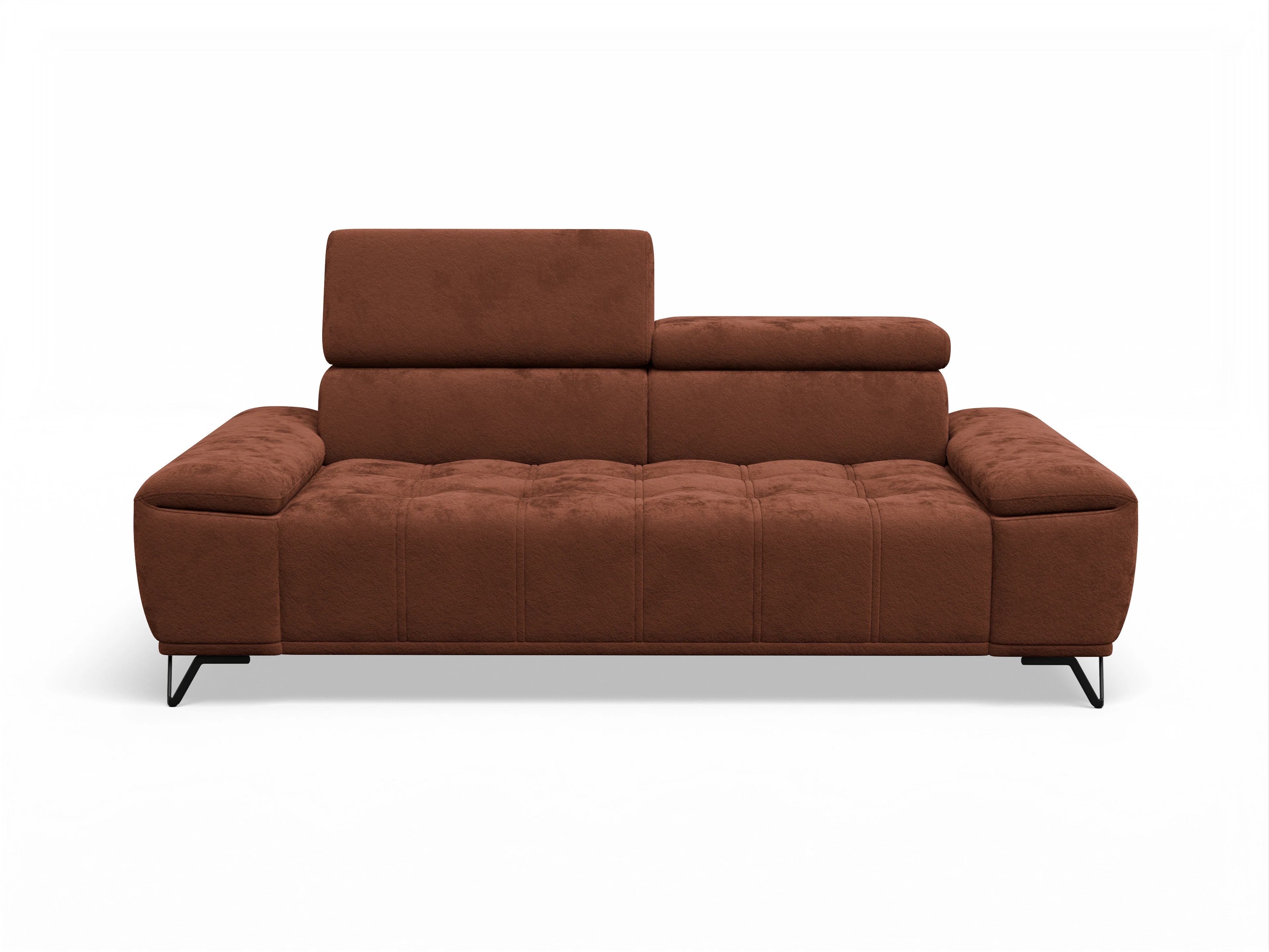 Ansicht des Produktes Sevilla 3-Sitzer Sofa in Stoff Orange