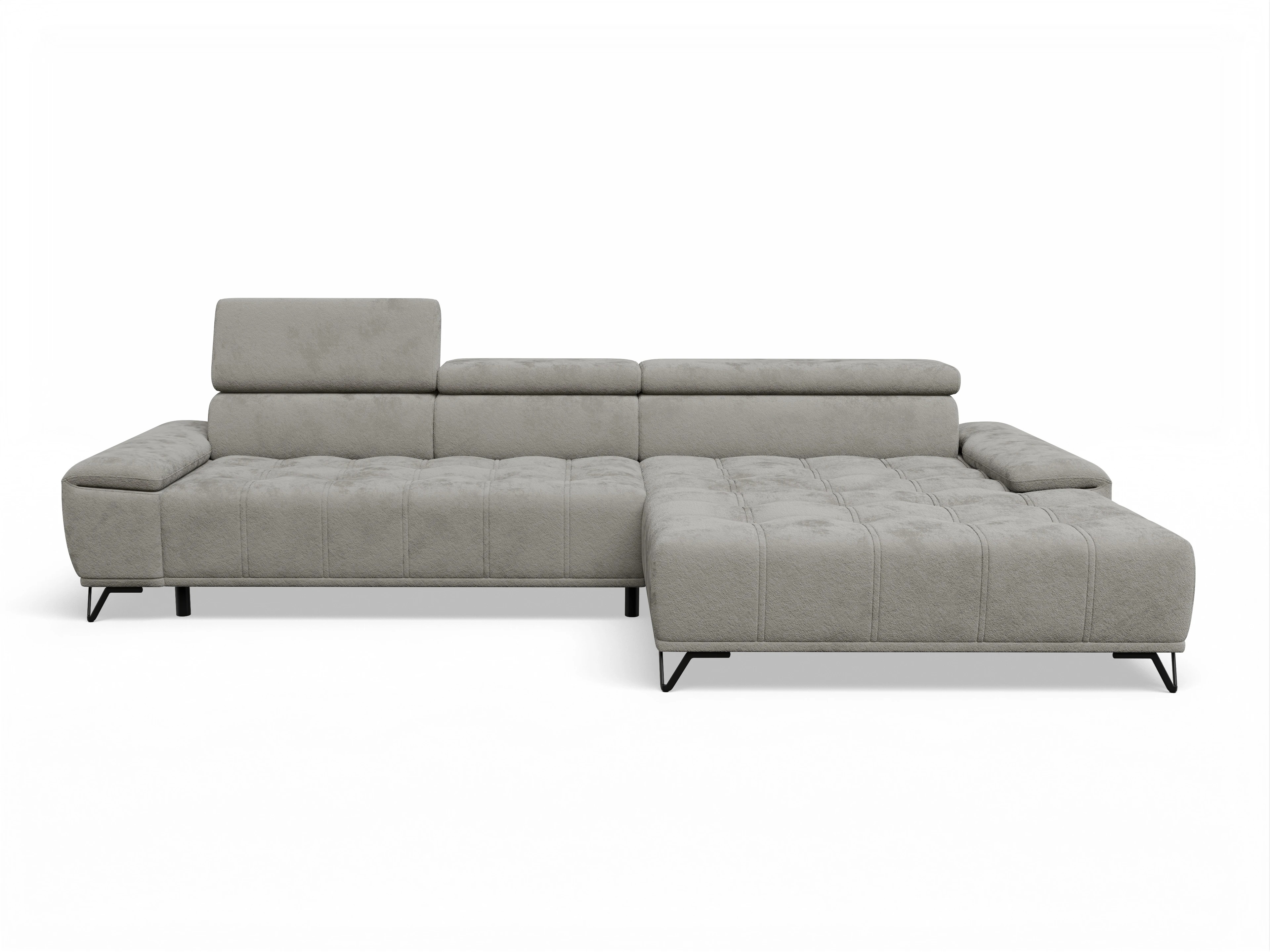 Ansicht des Produktes Sevilla Ecksofa rechts Abschluss offen in Stoff Braun