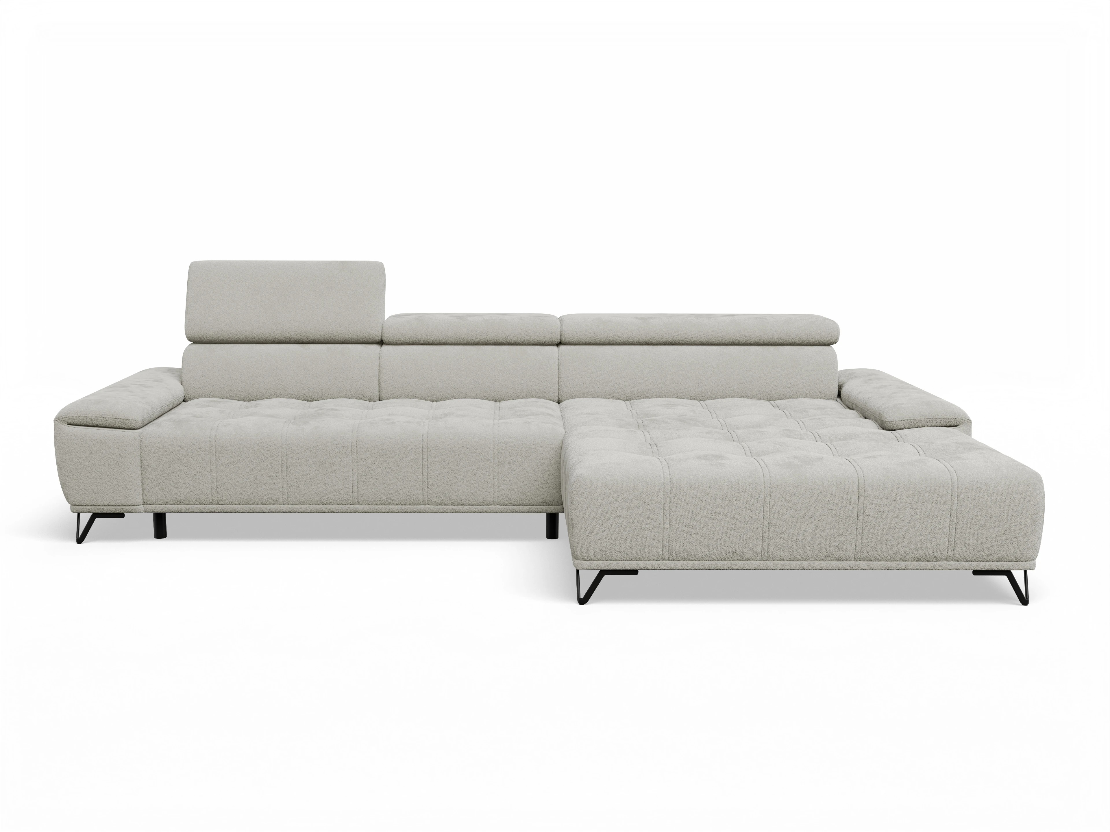 Ansicht des Produktes Sevilla Ecksofa rechts Abschluss offen in Stoff Beige